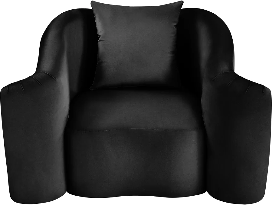 Destin Velvet Upholstered Accent Chair - Image 4