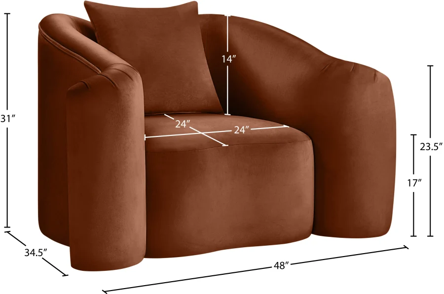 Destin Velvet Upholstered Accent Chair - Image 92