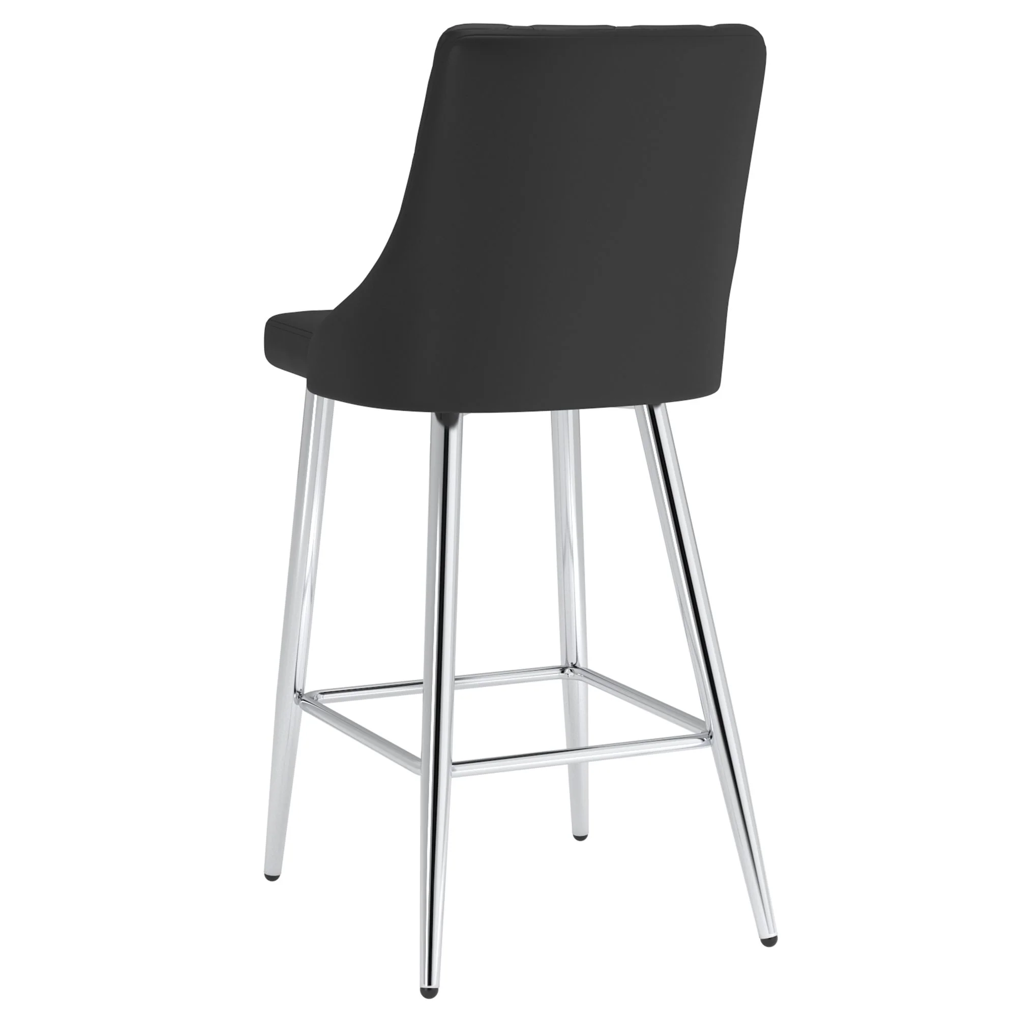 Devo 26" Counter Stool, set of 2, in Black - Image 3