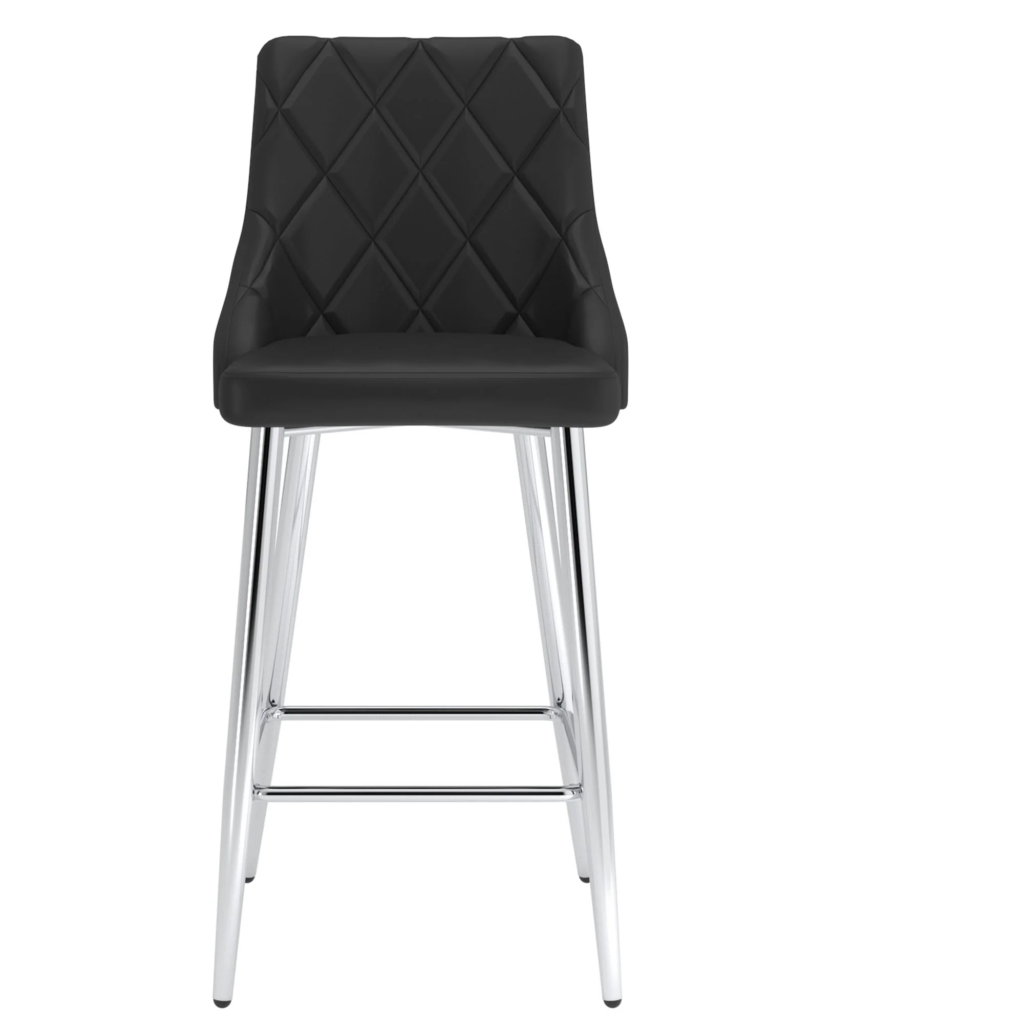 Devo 26" Counter Stool, set of 2, in Black - Image 4