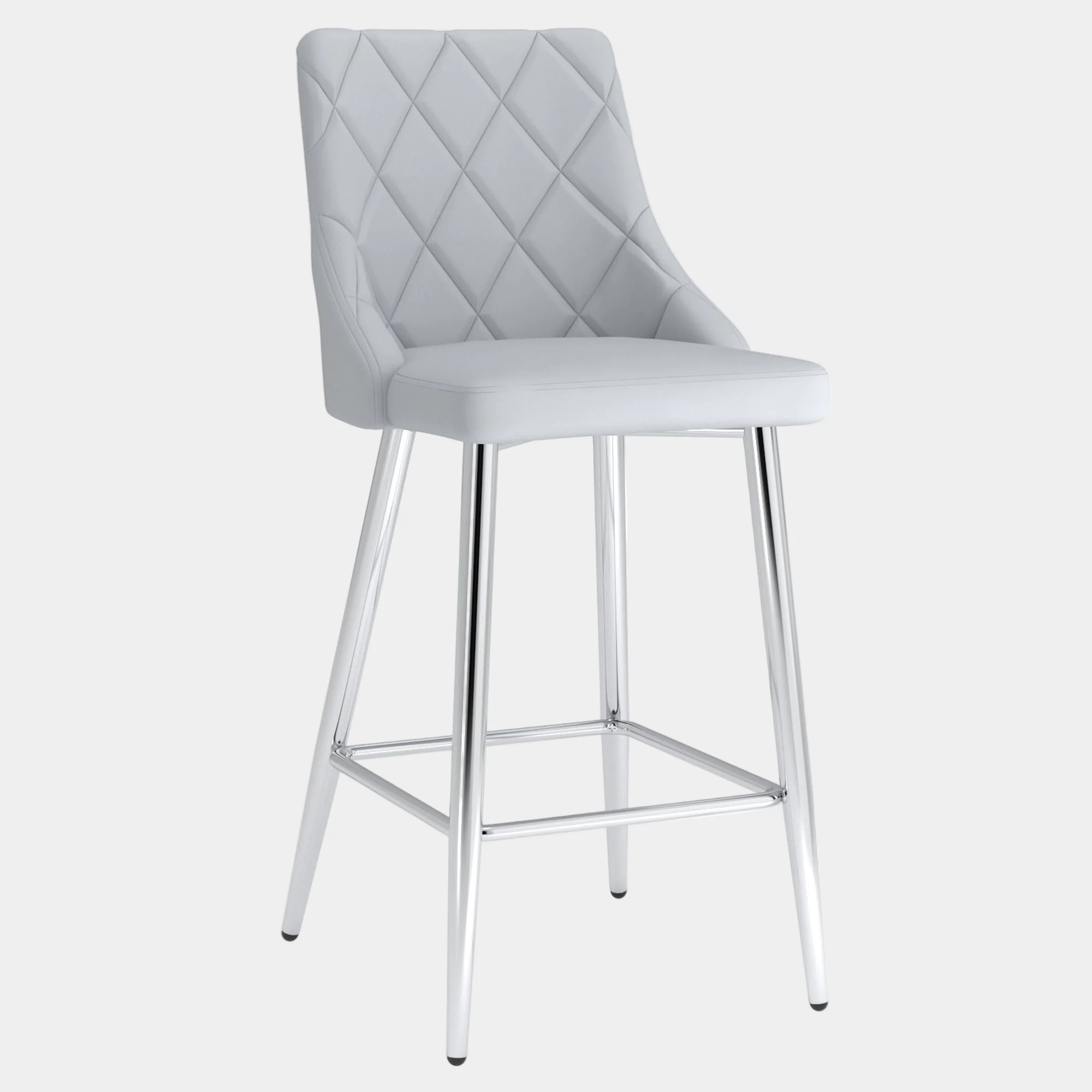 Devo 26" Counter Stool, set of 2, in Light Grey