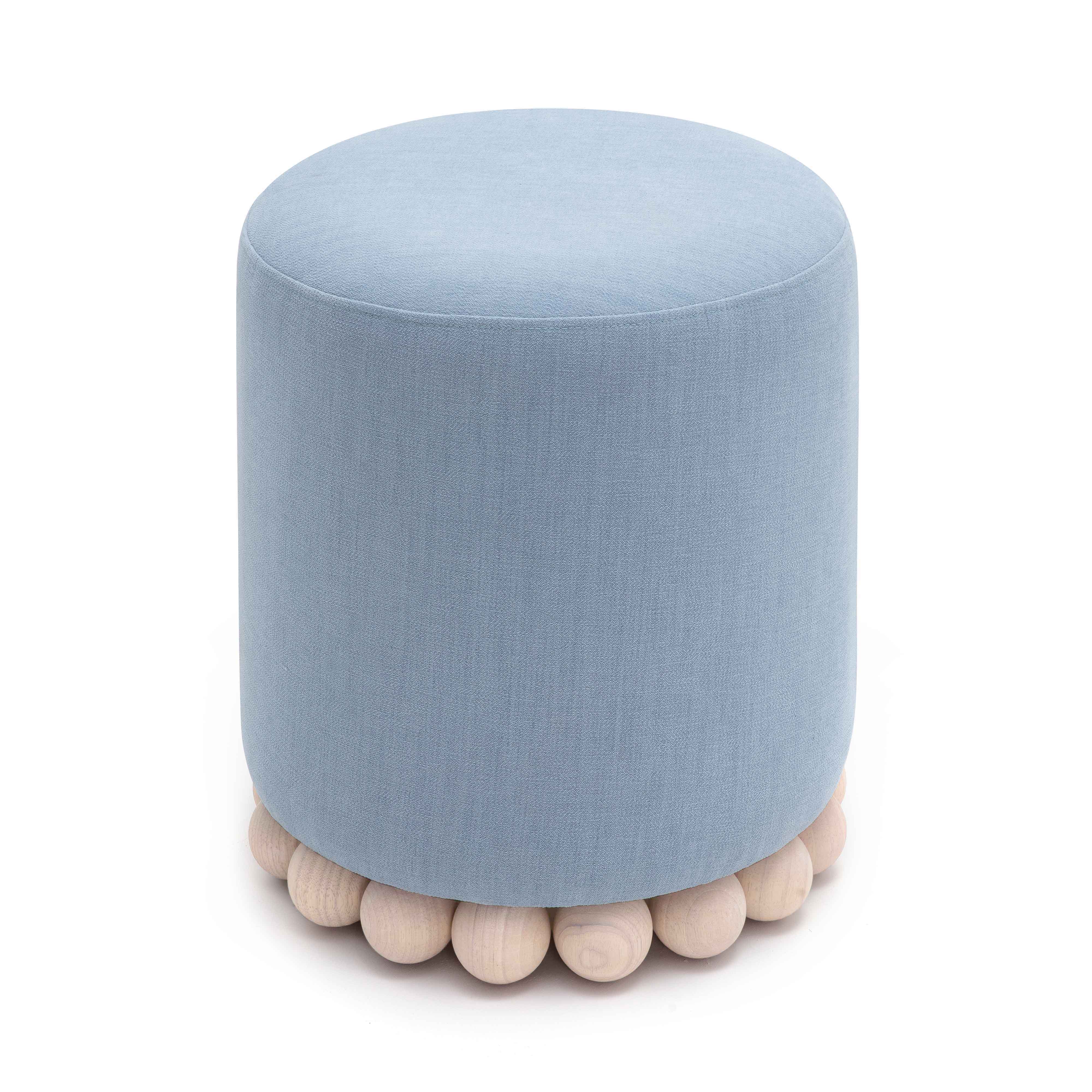 Dex Upcycled Performance Fabric Ottoman - Image 4