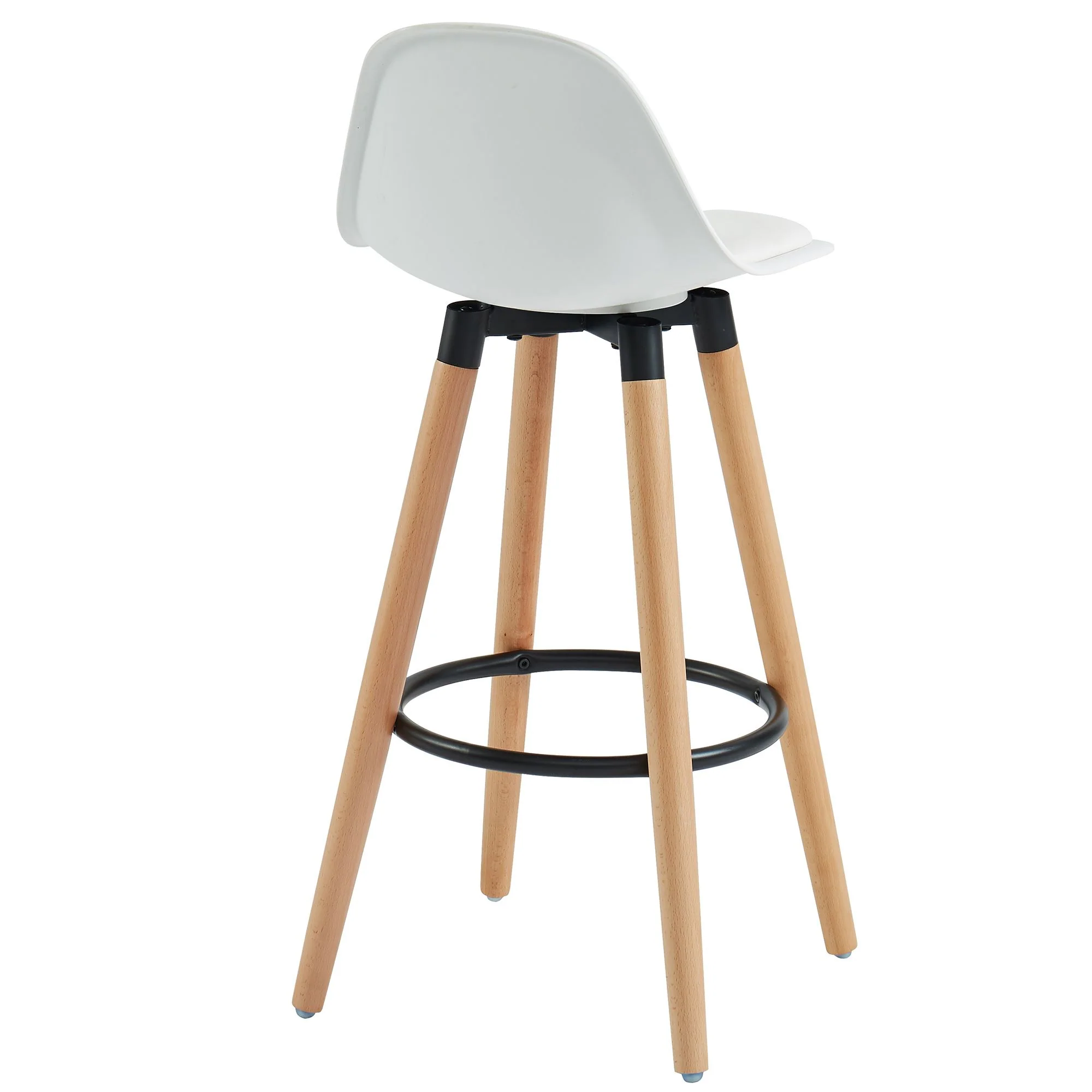 Diablo 26" Counter Stool, set of 2, in White and Natural - Image 3