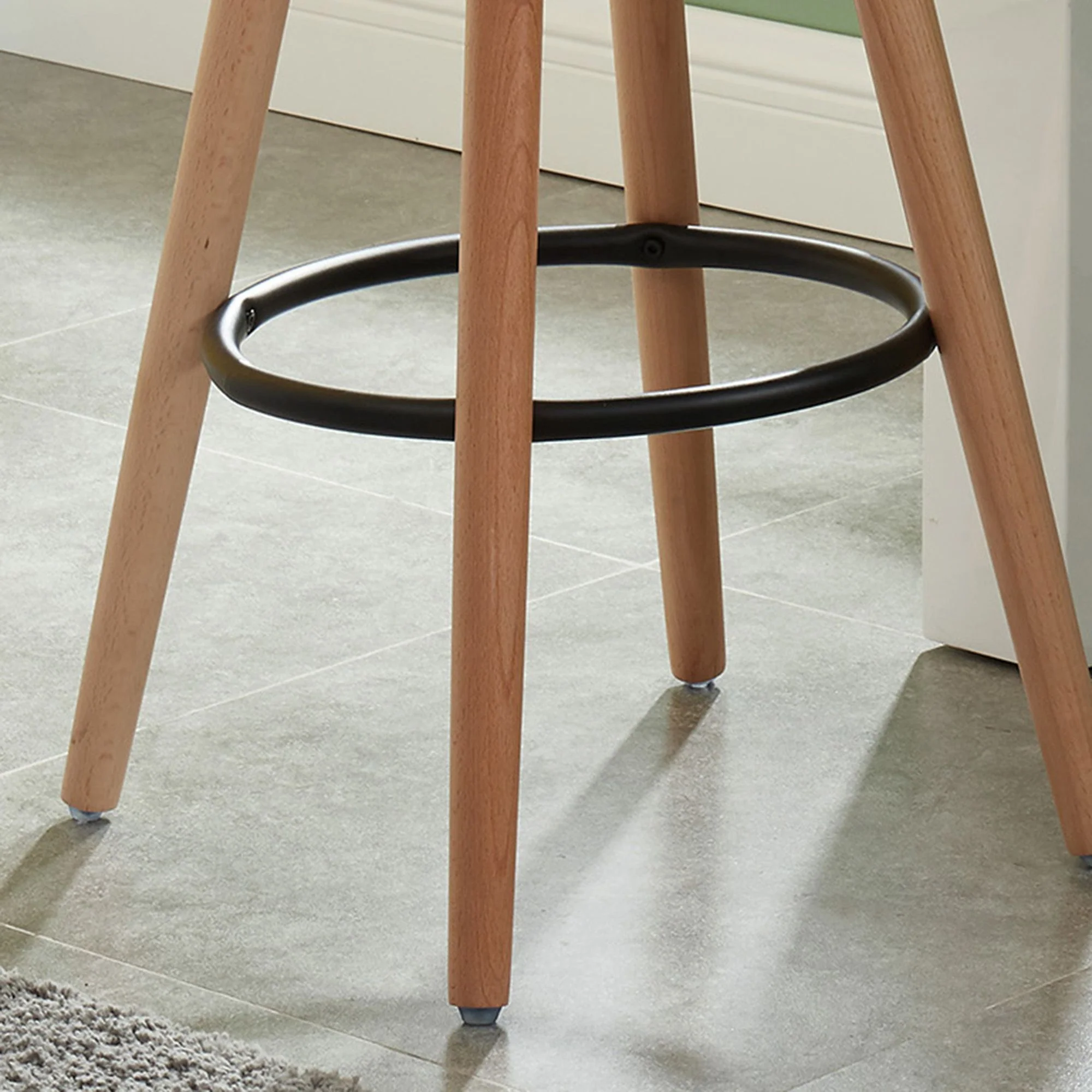 Diablo 26" Counter Stool, set of 2, in White and Natural - Image 6