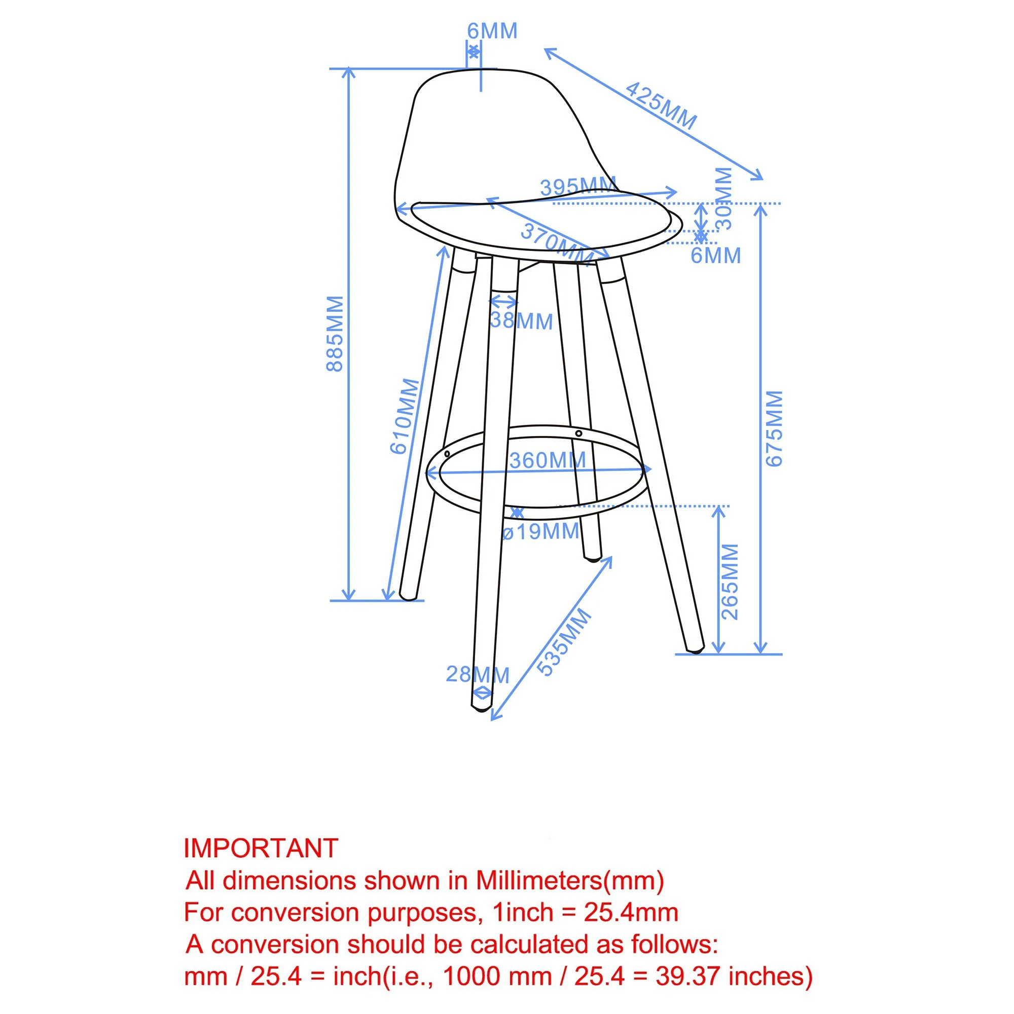 Diablo 26" Counter Stool, set of 2, in White and Natural - Image 8