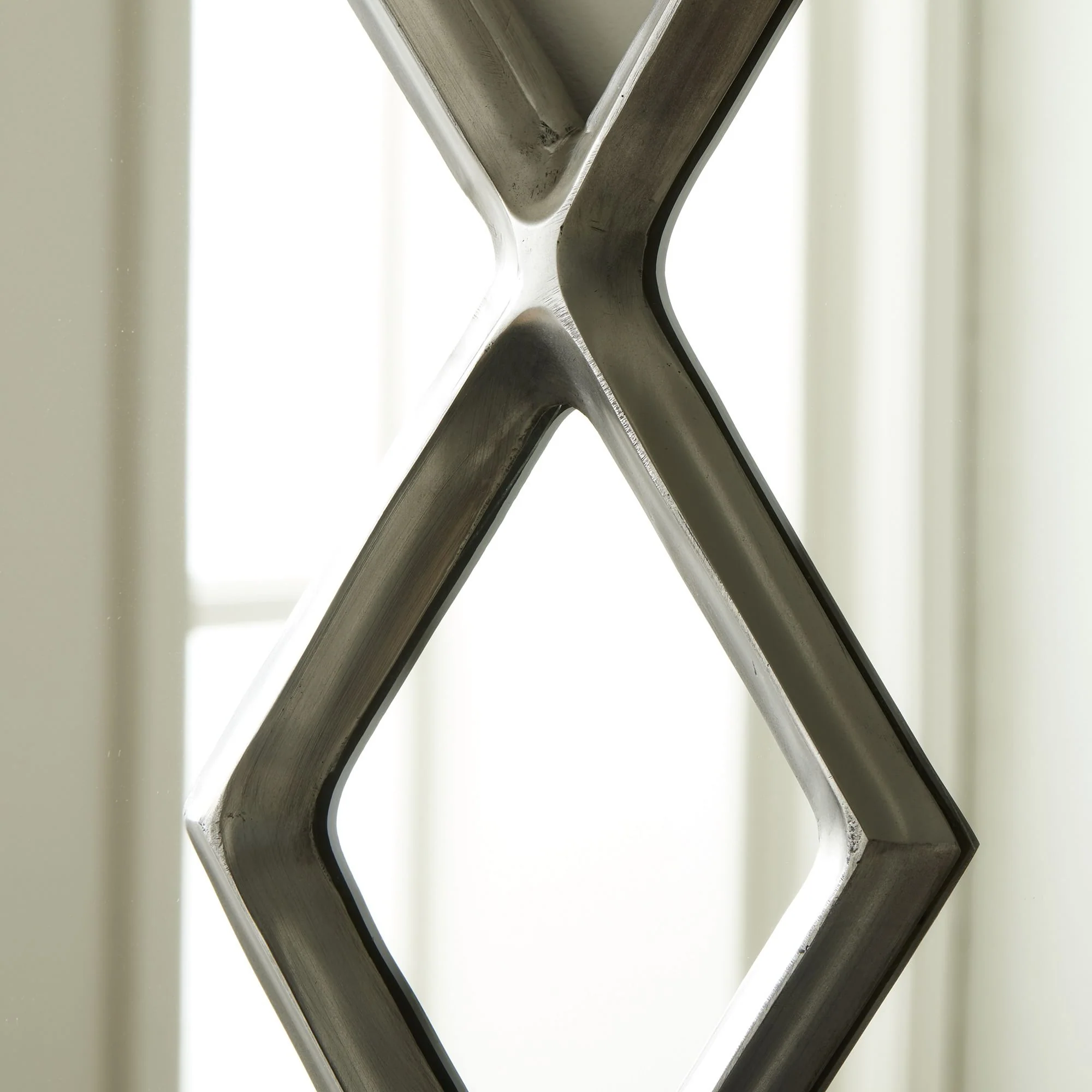 Overlapping Diamonds Metal Wall Mirror - Image 5
