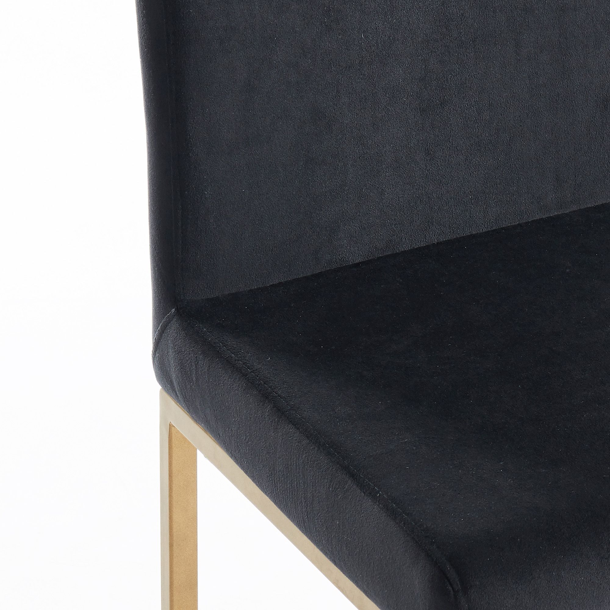 Diego 26" Counter Stool, set of 2, in Black and Aged Gold Leg - Image 6