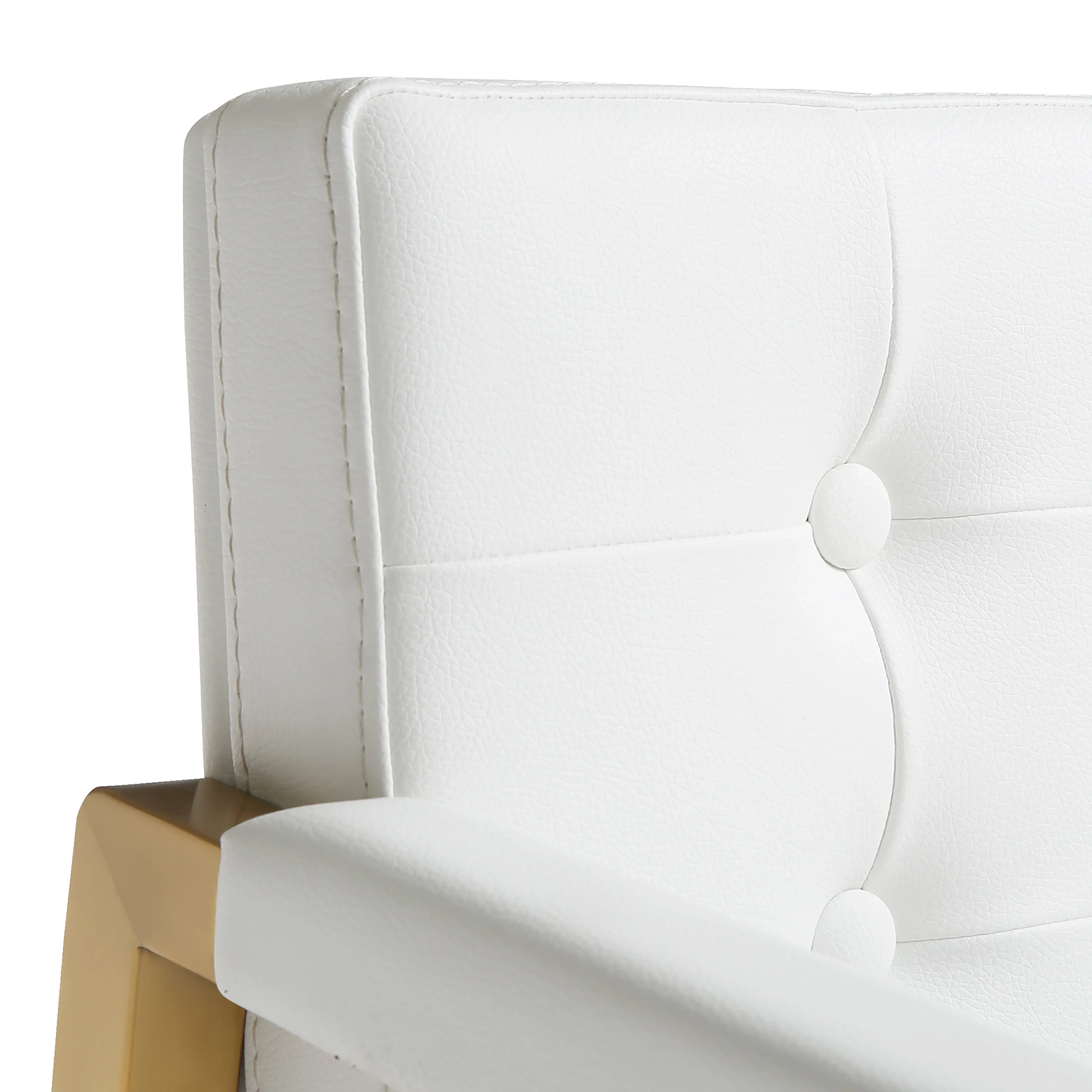Director Performance Vegan Leather Stool with Gold Base - Image 24