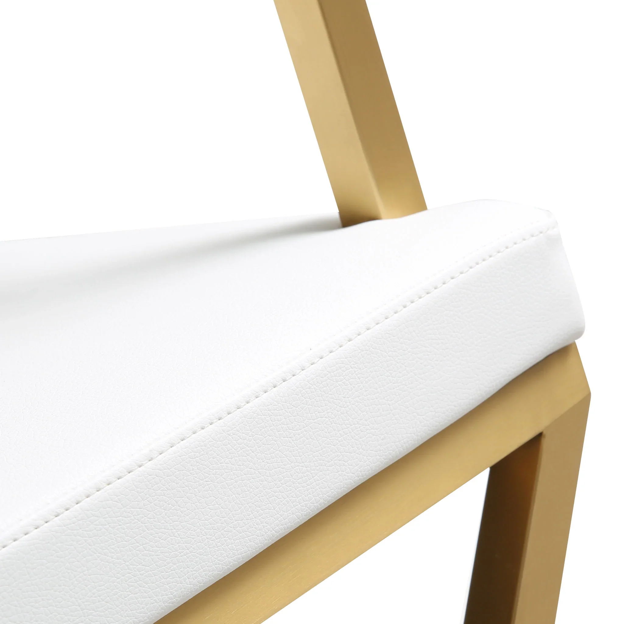 Director Performance Vegan Leather Stool with Gold Base - Image 26