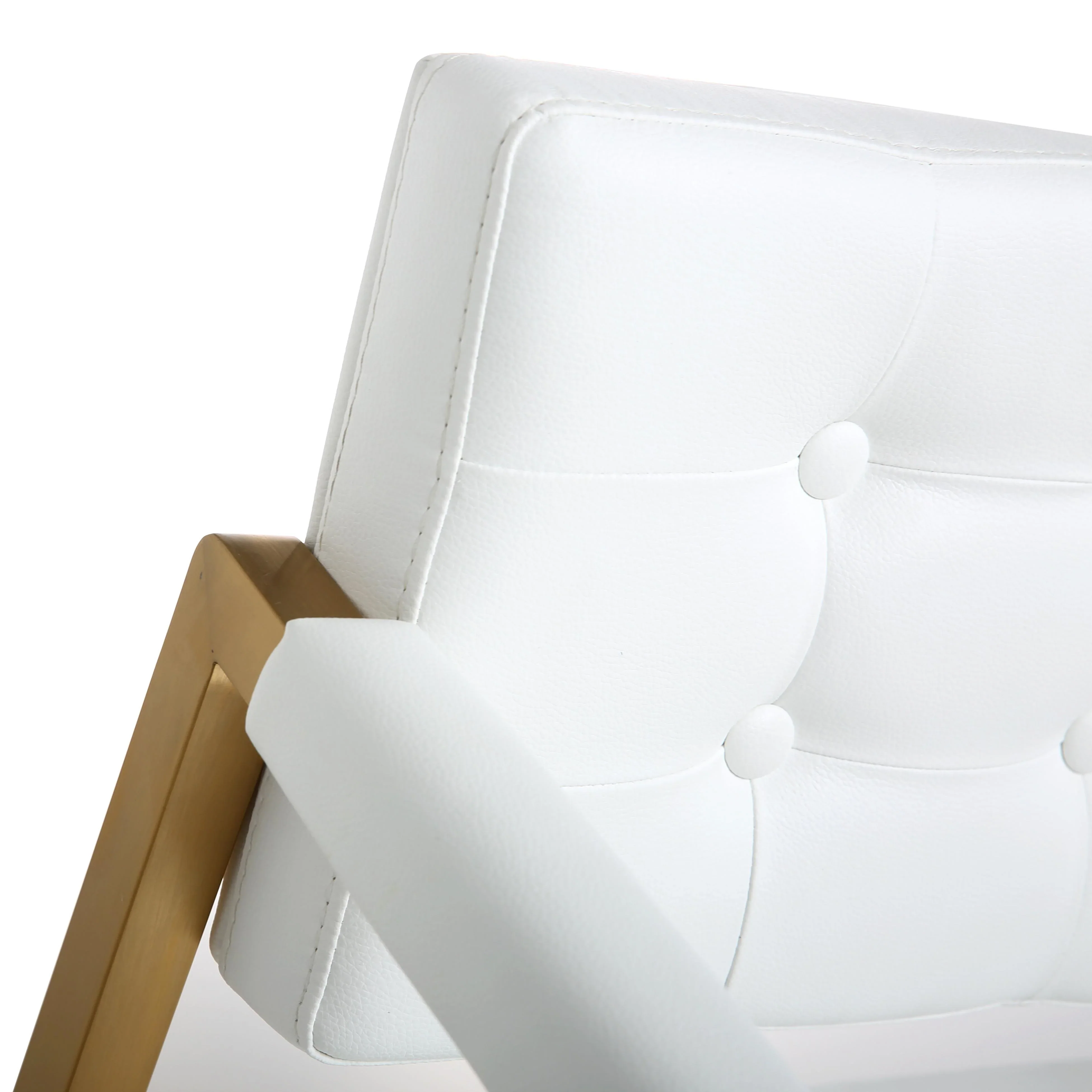 Director Performance Vegan Leather Stool with Gold Base - Image 33