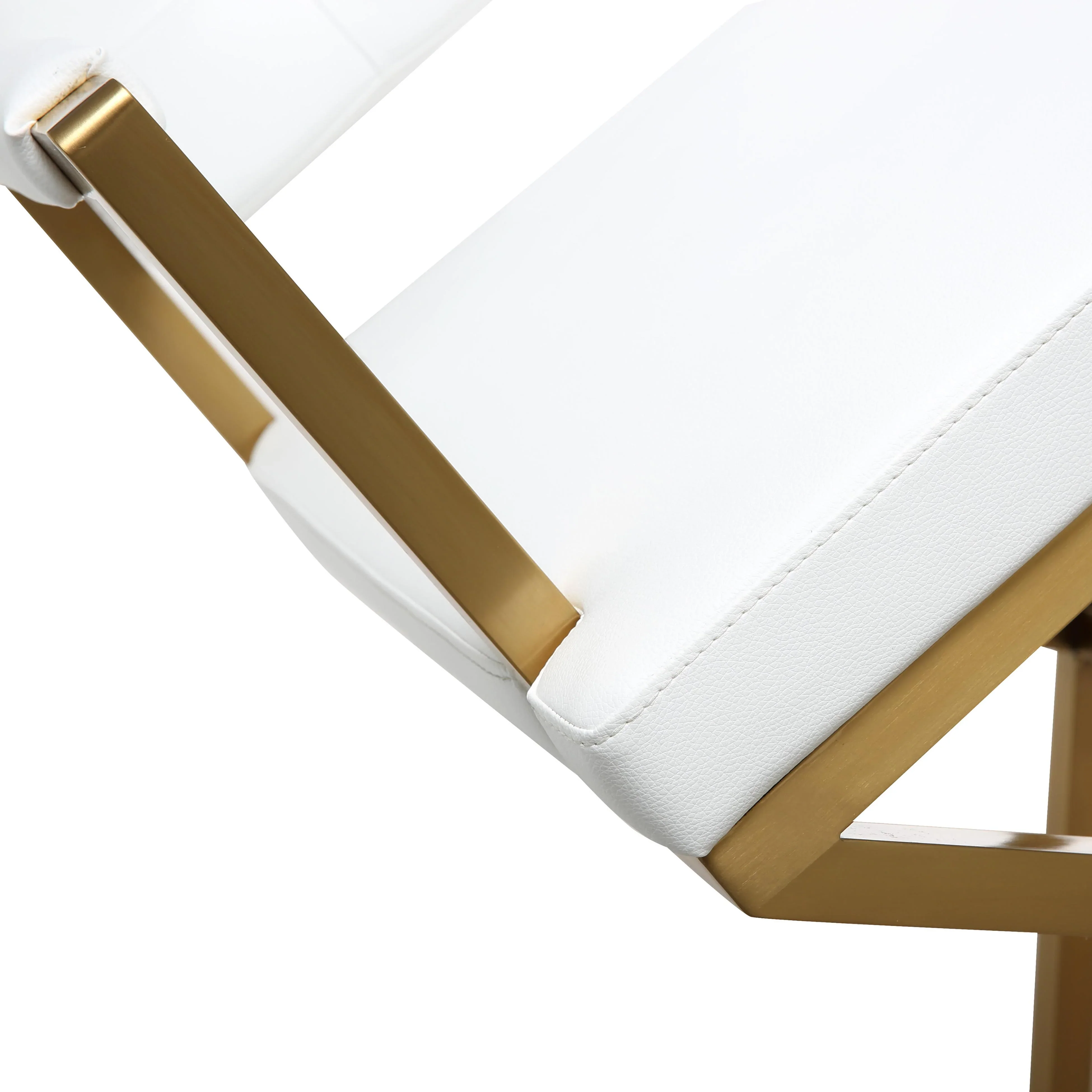 Director Performance Vegan Leather Stool with Gold Base - Image 34