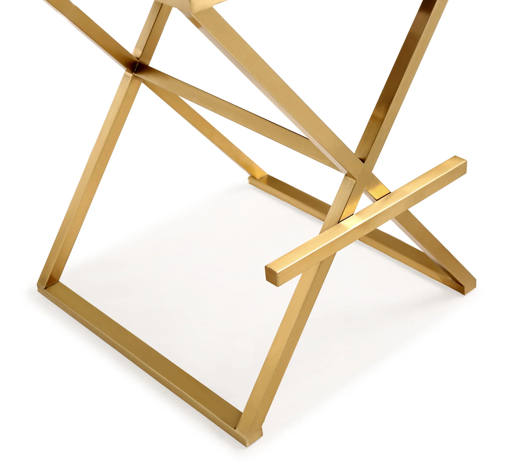 Director Performance Vegan Leather Stool with Gold Base - Image 8