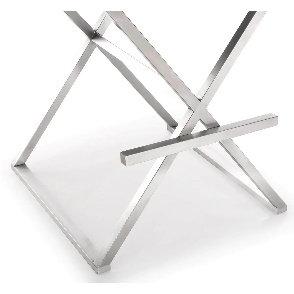 Director Performance Vegan Leather Stool with Silver Base - Image 25
