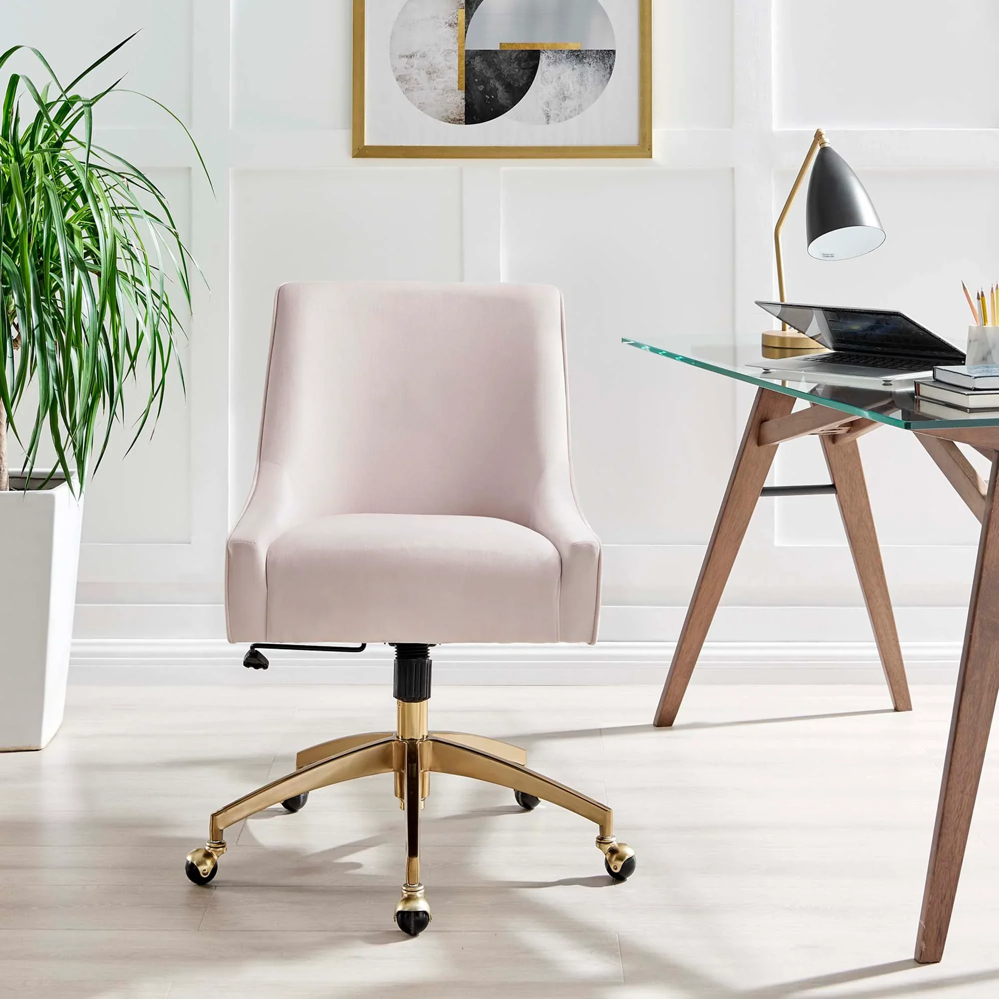 Discern Performance Velvet Office Chair - Image 17
