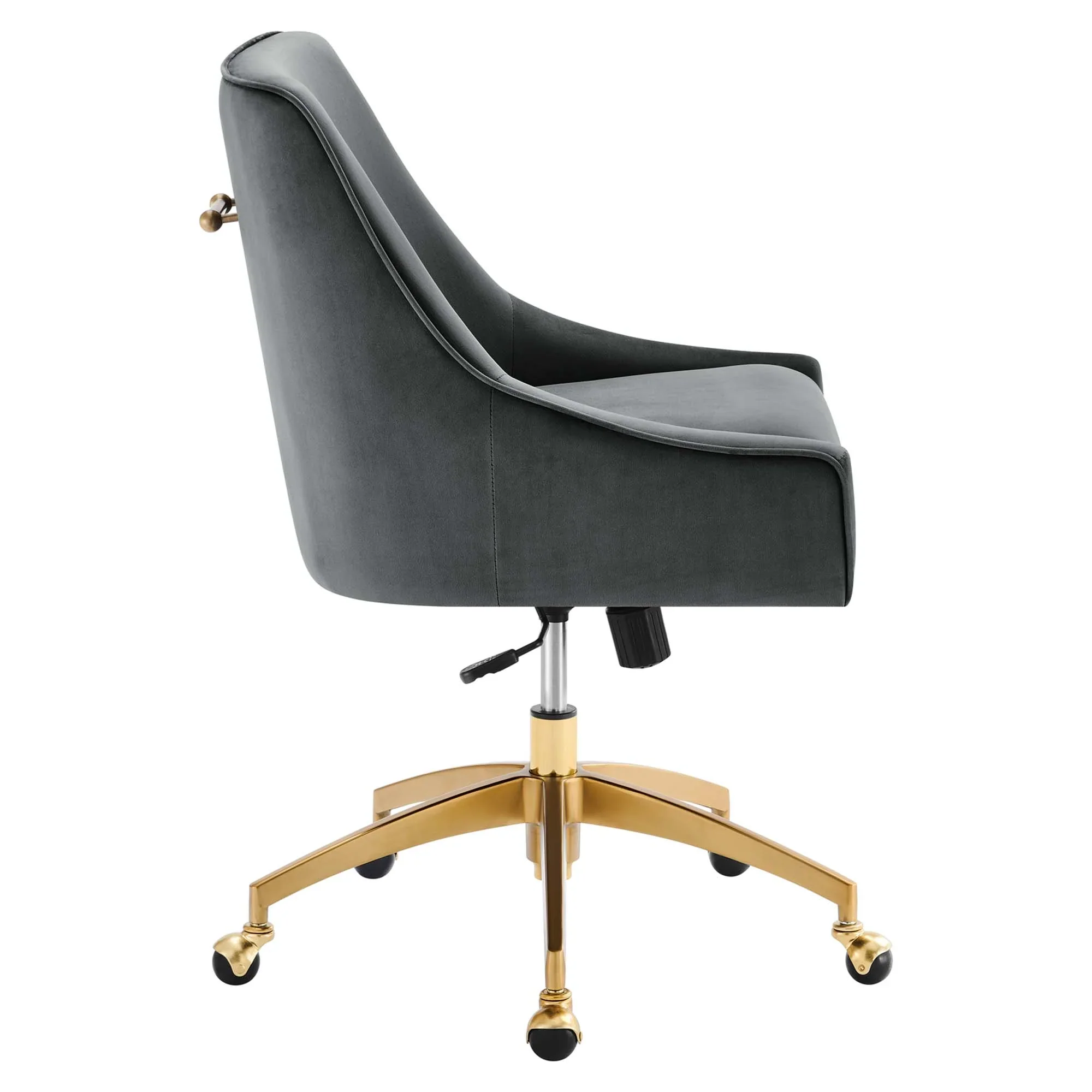 Discern Performance Velvet Office Chair - Image 4