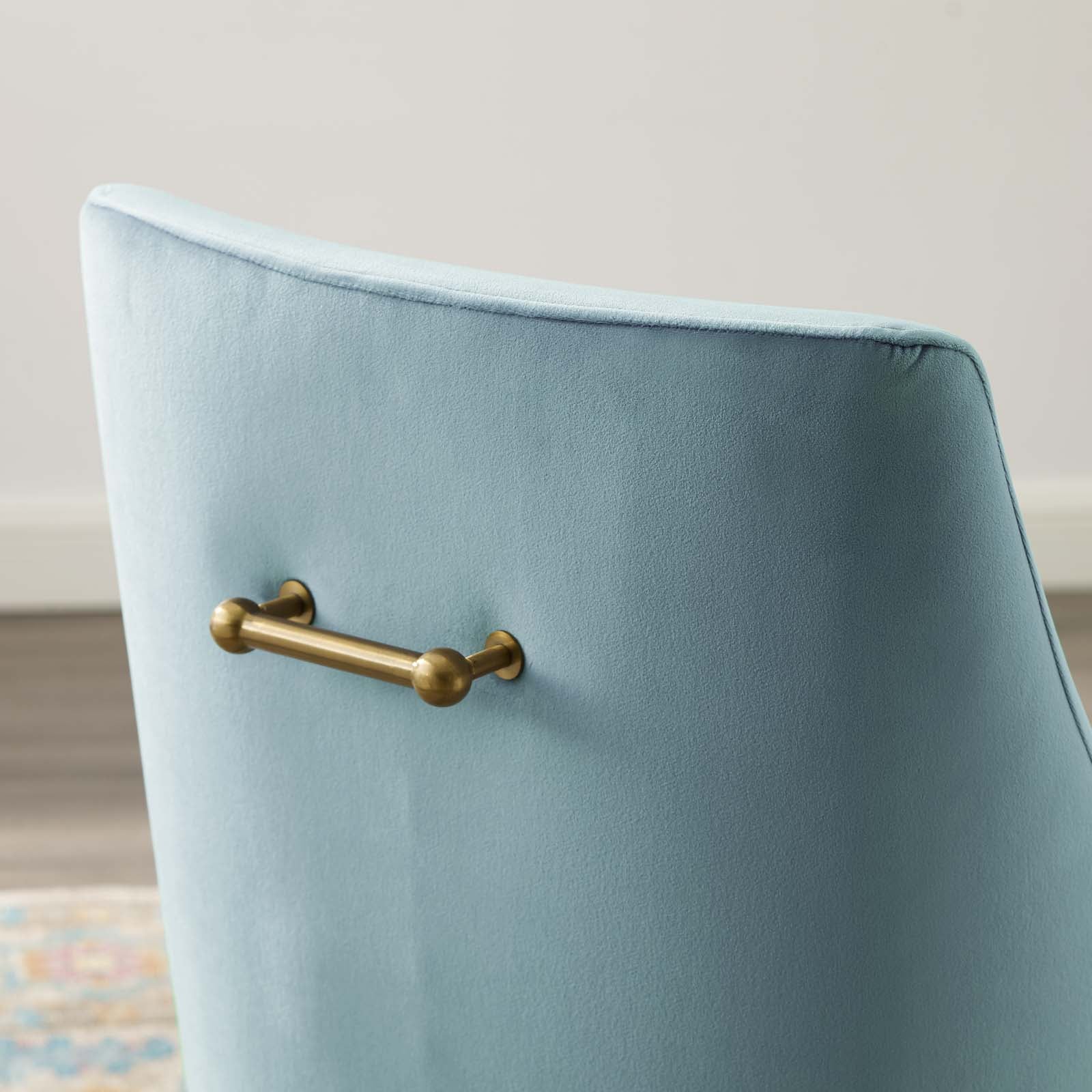Discern Upholstered Performance Velvet Dining Chair - Image 3