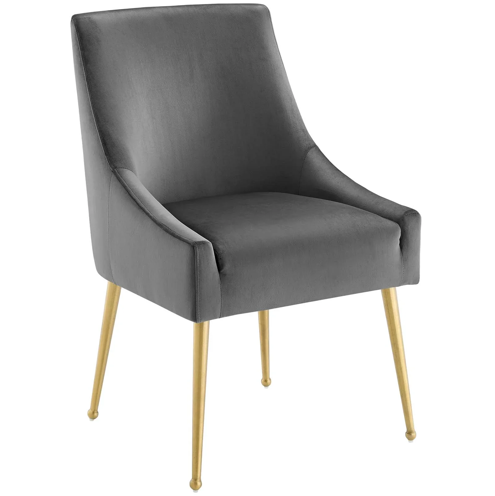 Discern Upholstered Performance Velvet Dining Chair Set of 2 - Image 7