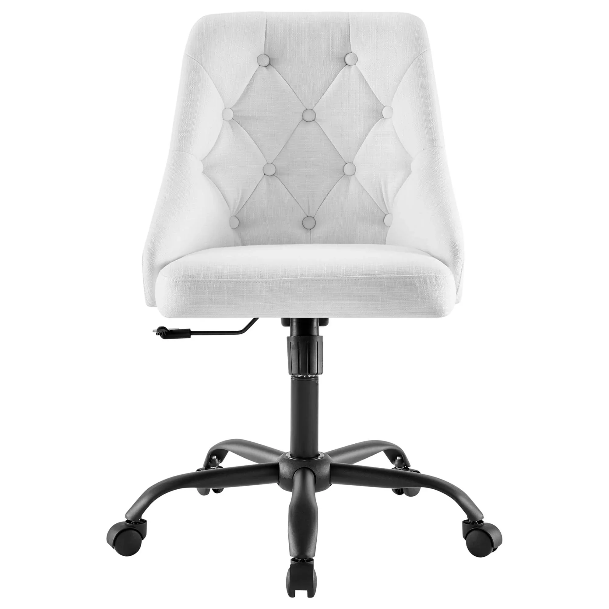 Distinct Tufted Swivel Upholstered Office Chair - Image 2