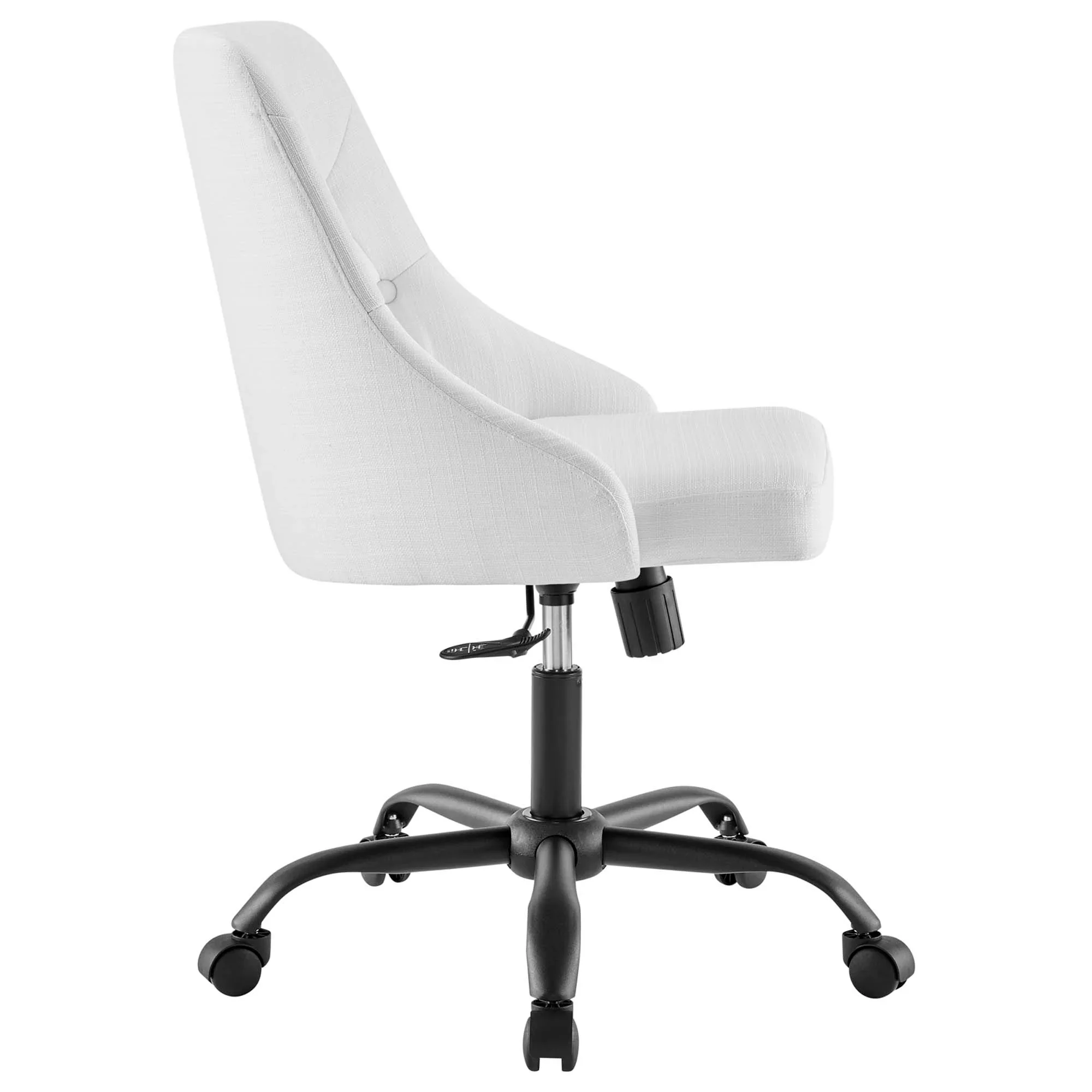 Distinct Tufted Swivel Upholstered Office Chair - Image 3