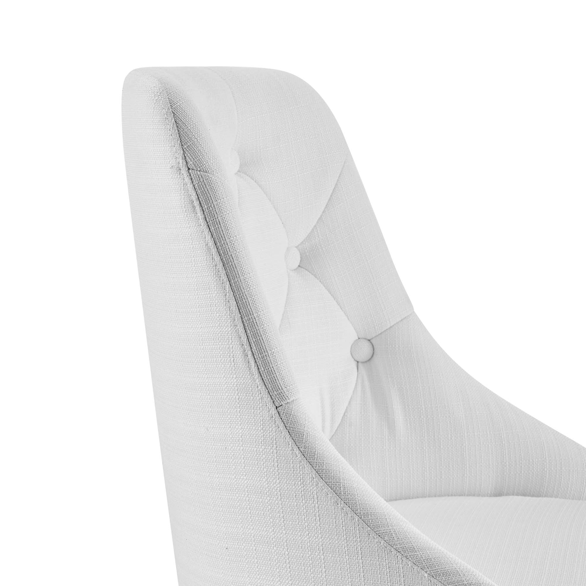 Distinct Tufted Swivel Upholstered Office Chair - Image 5