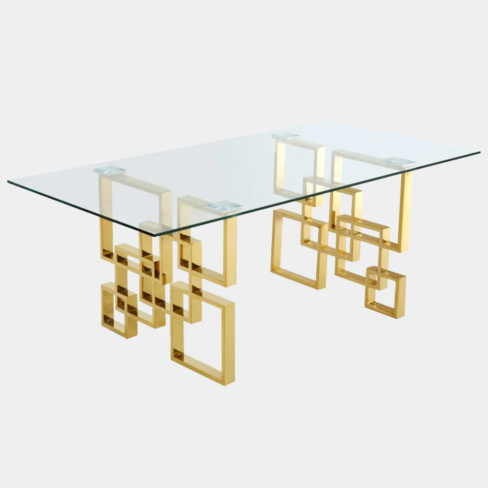Diva Glass Dining Table - Image 5
