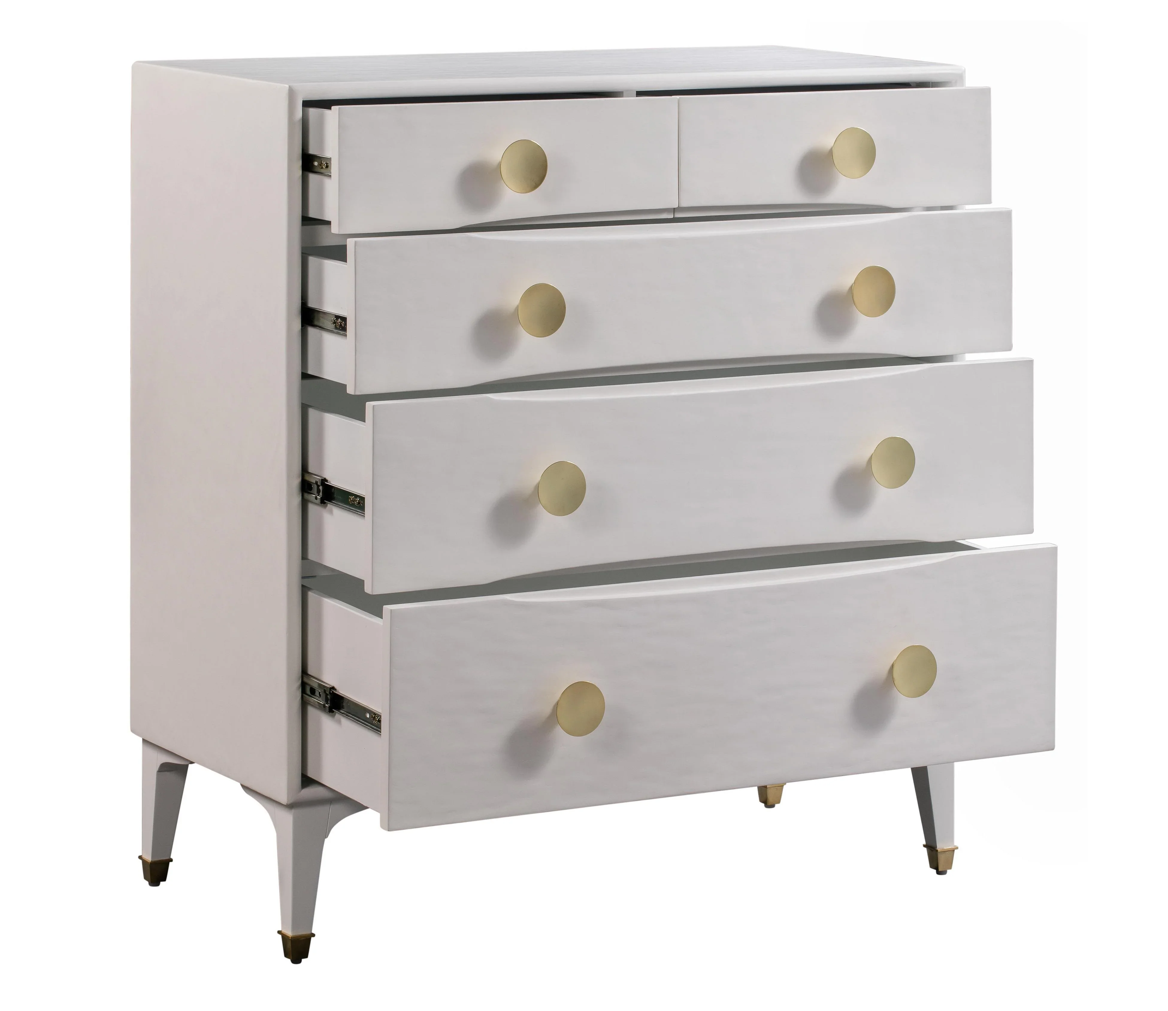 Divine 38" White 5-Drawer Chest - Image 4
