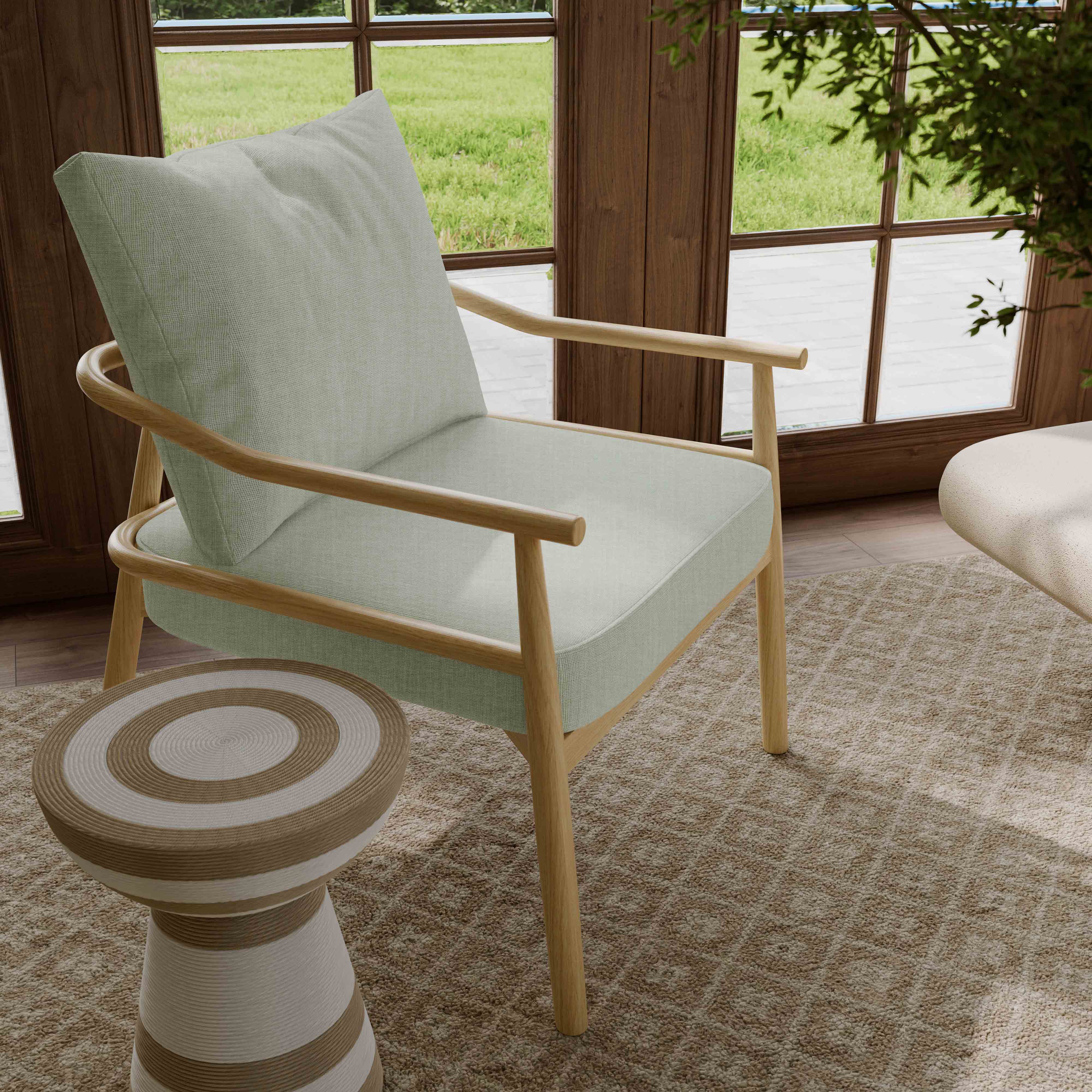 Dixie Performance Chenille Velvet Accent Chair - Image 10
