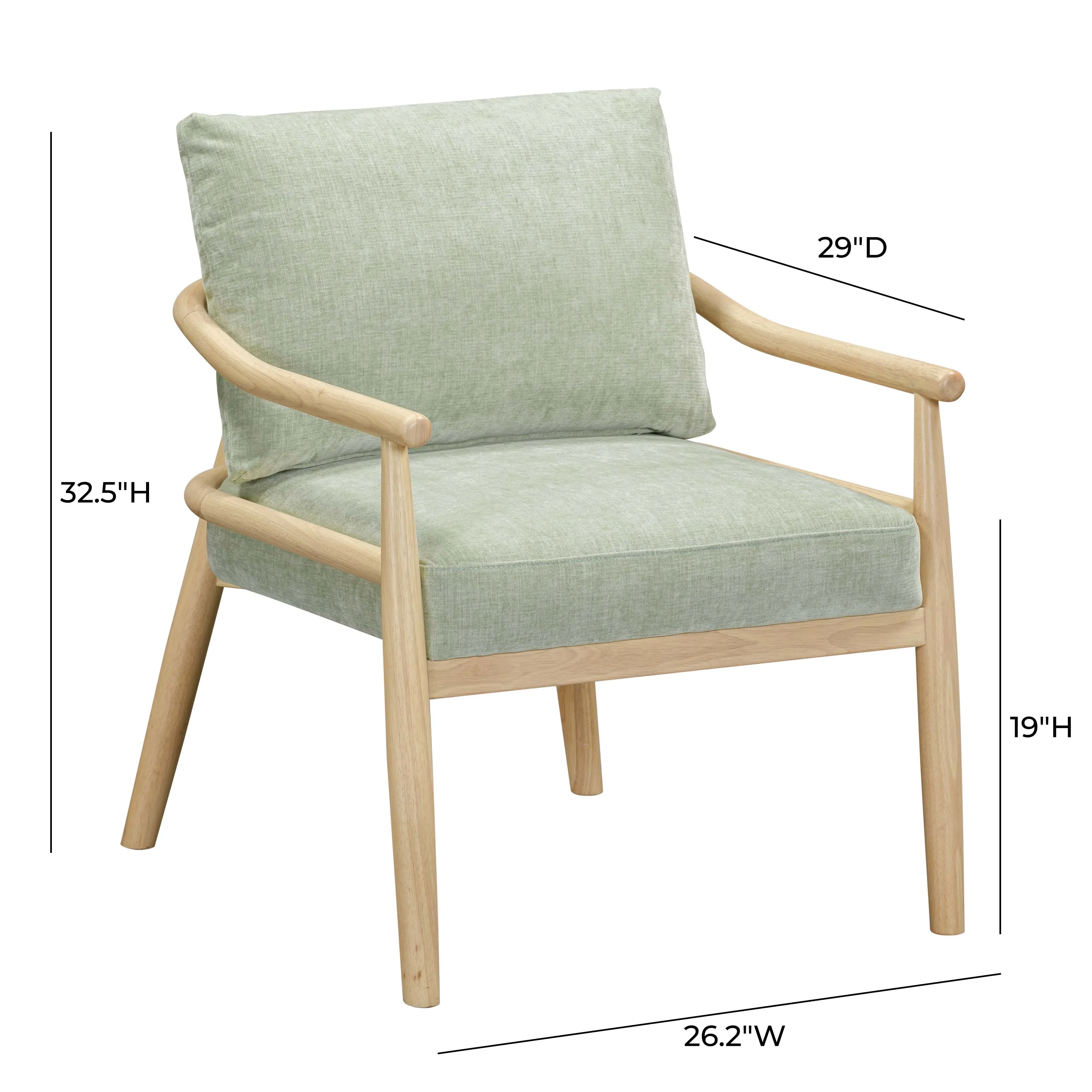 Dixie Performance Chenille Velvet Accent Chair - Image 15