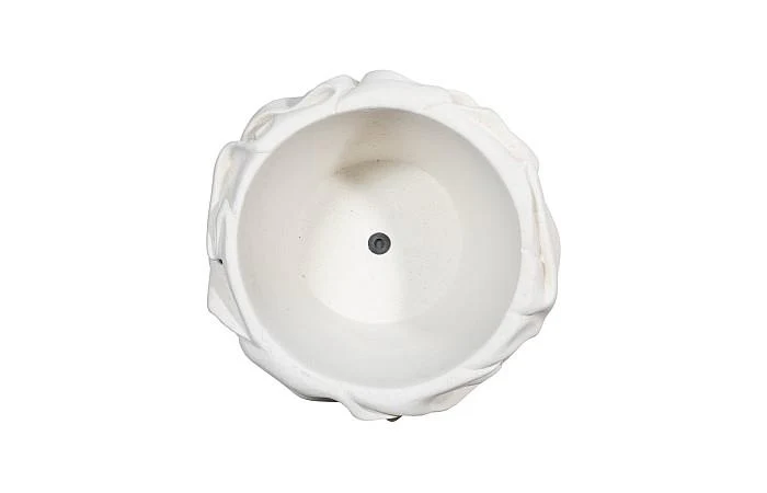 Drape Planter, White Stone - Image 2