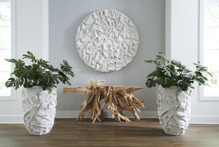 Drape Planter, White Stone - Image 5