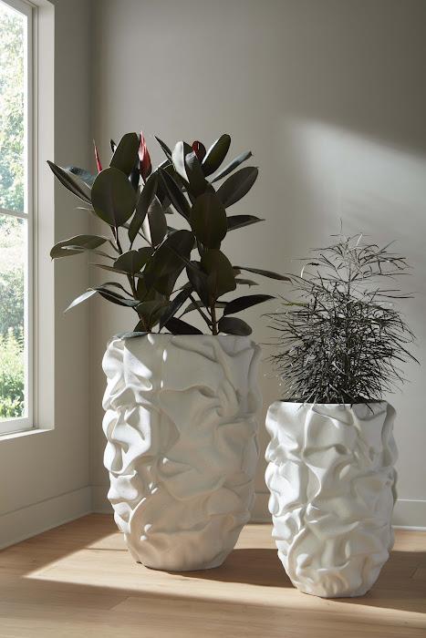 Drape Planter, White Stone - Image 6