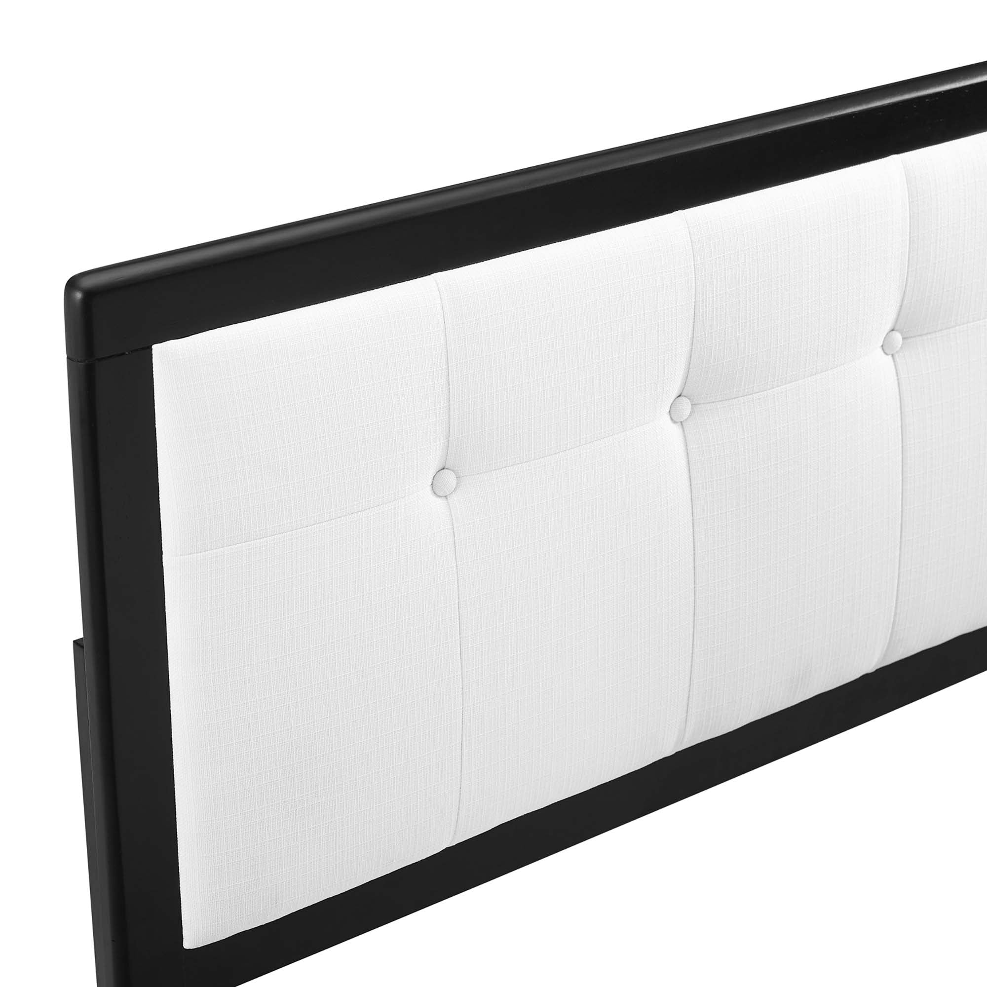 Draper Tufted Fabric and Wood Headboard - Image 5