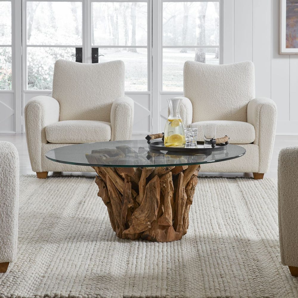 Driftwood Coffee Table, 2 Cartons - Image 2