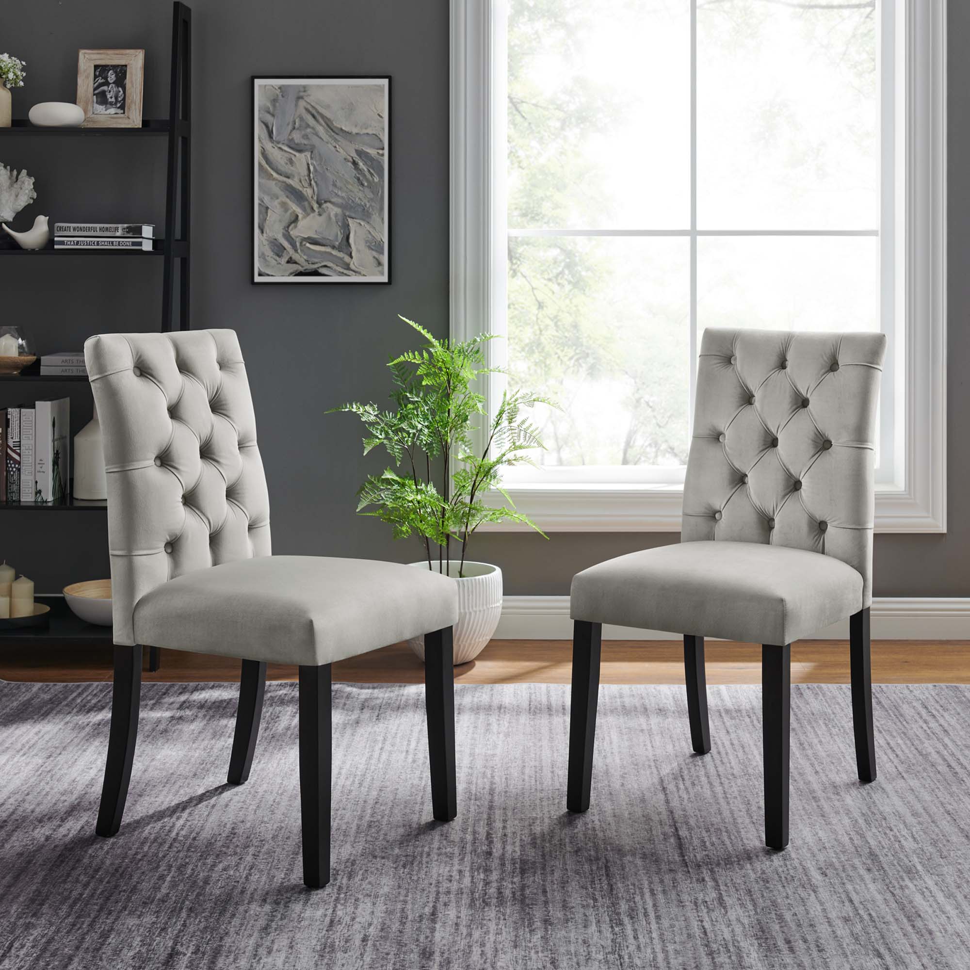Duchess Performance Velvet Dining Chairs Set of 2 - Image 20
