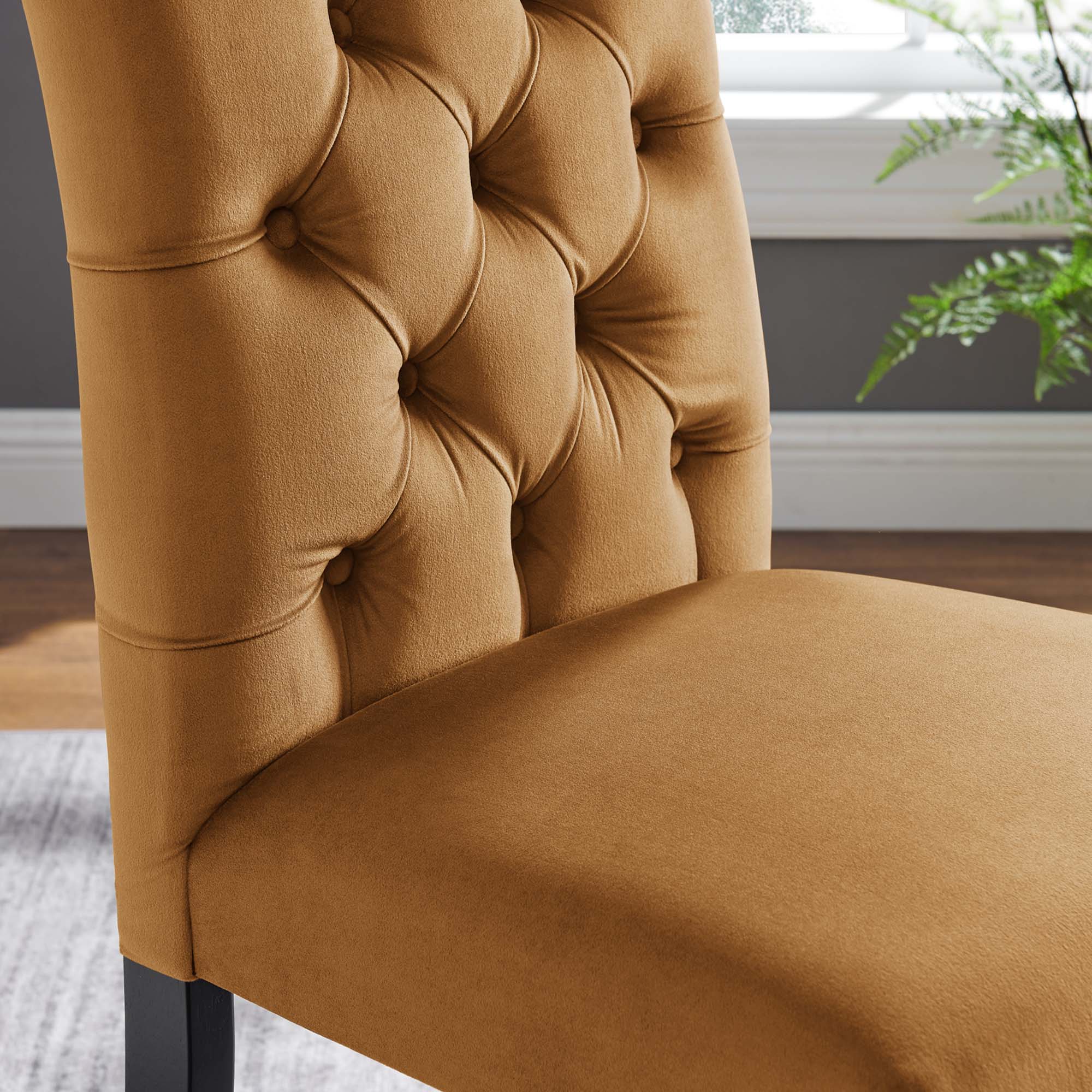 Duchess Performance Velvet Dining Chairs Set of 2 - Image 3