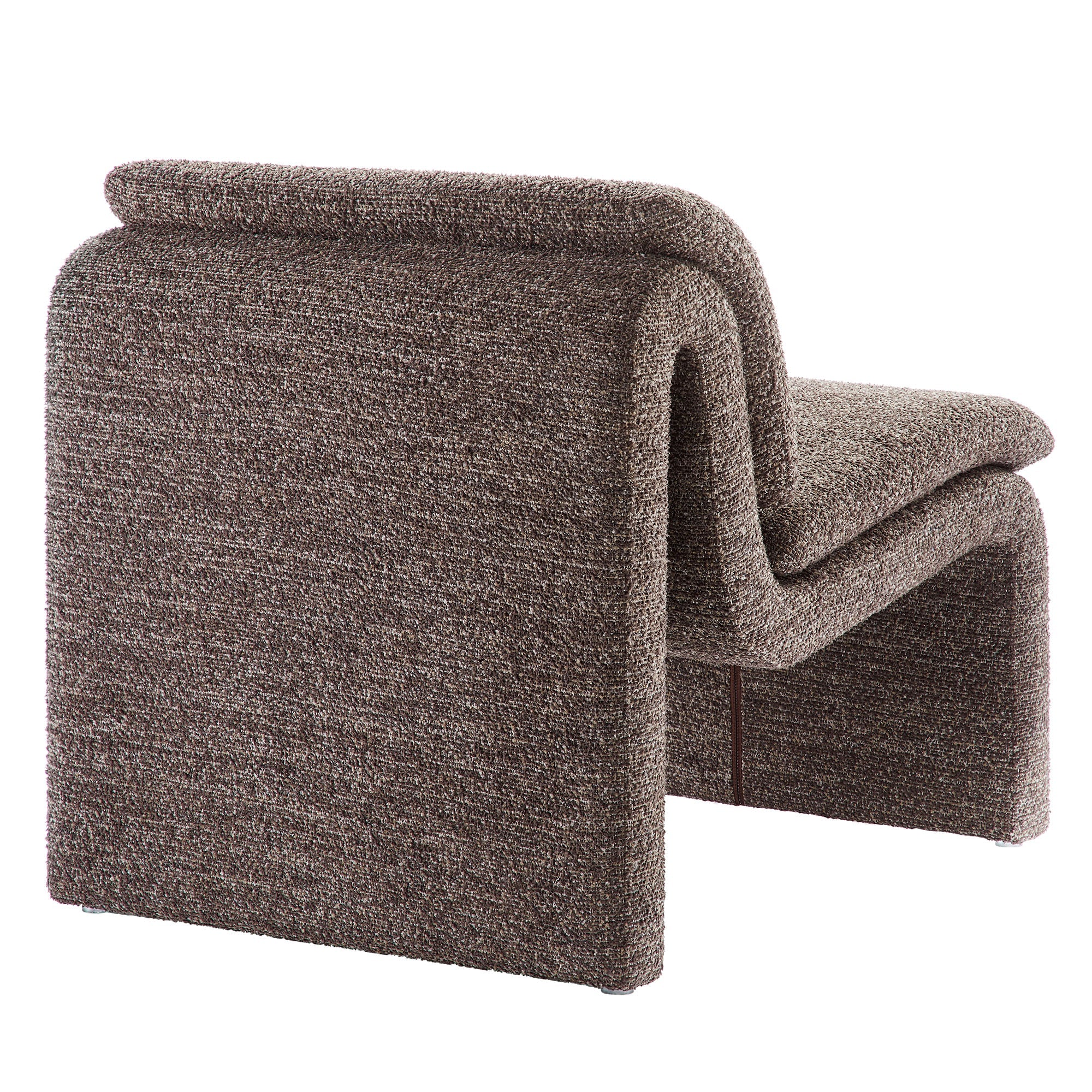Dune Boucle Upholstered Armless Accent Chair - Image 4