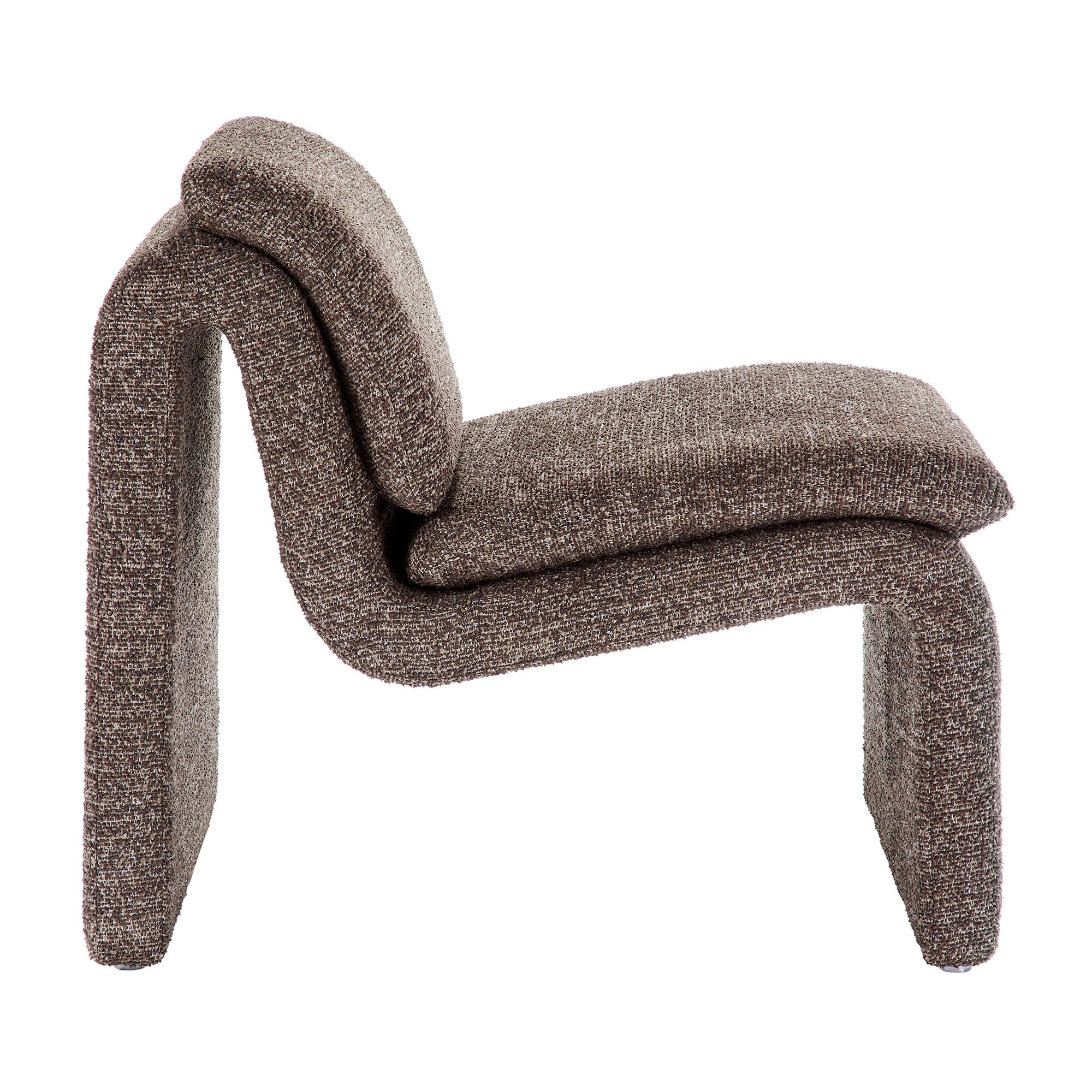 Dune Boucle Upholstered Armless Accent Chair - Image 5