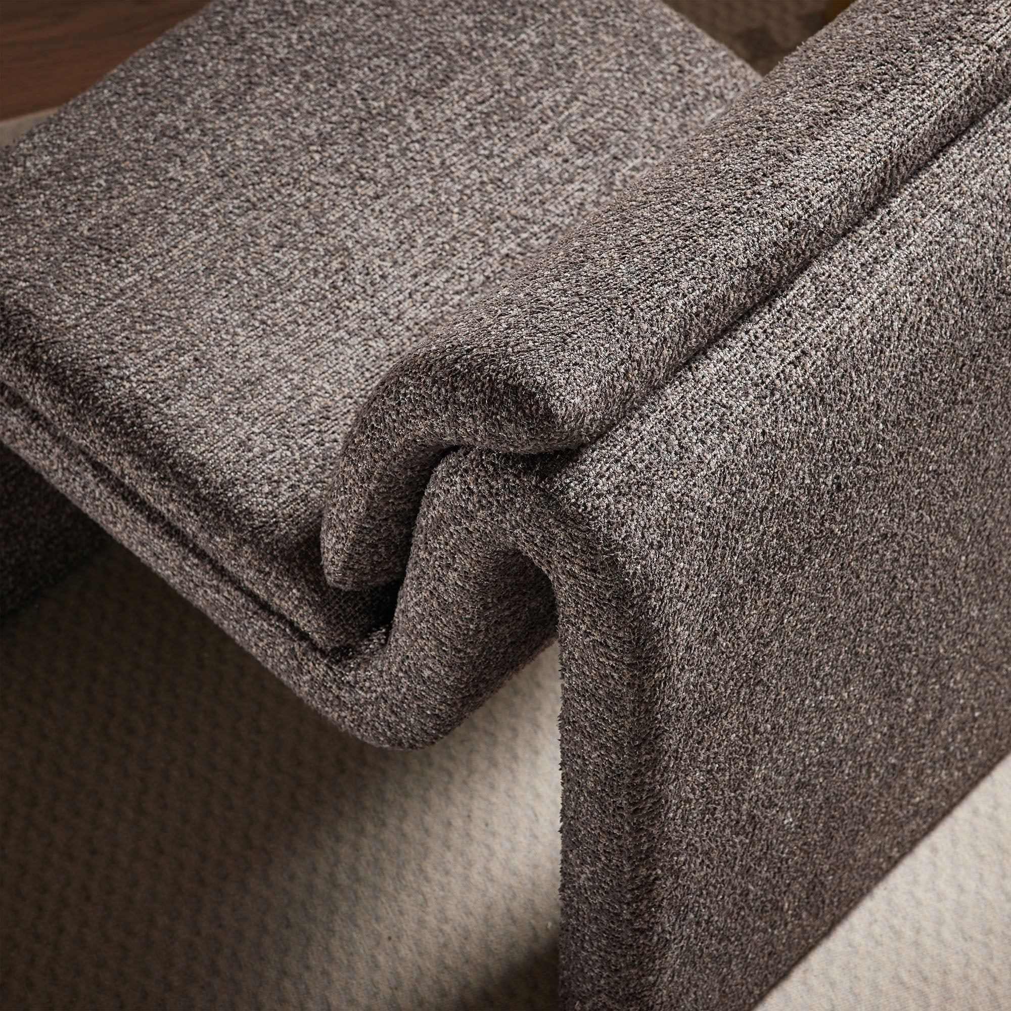 Dune Boucle Upholstered Armless Accent Chair - Image 7