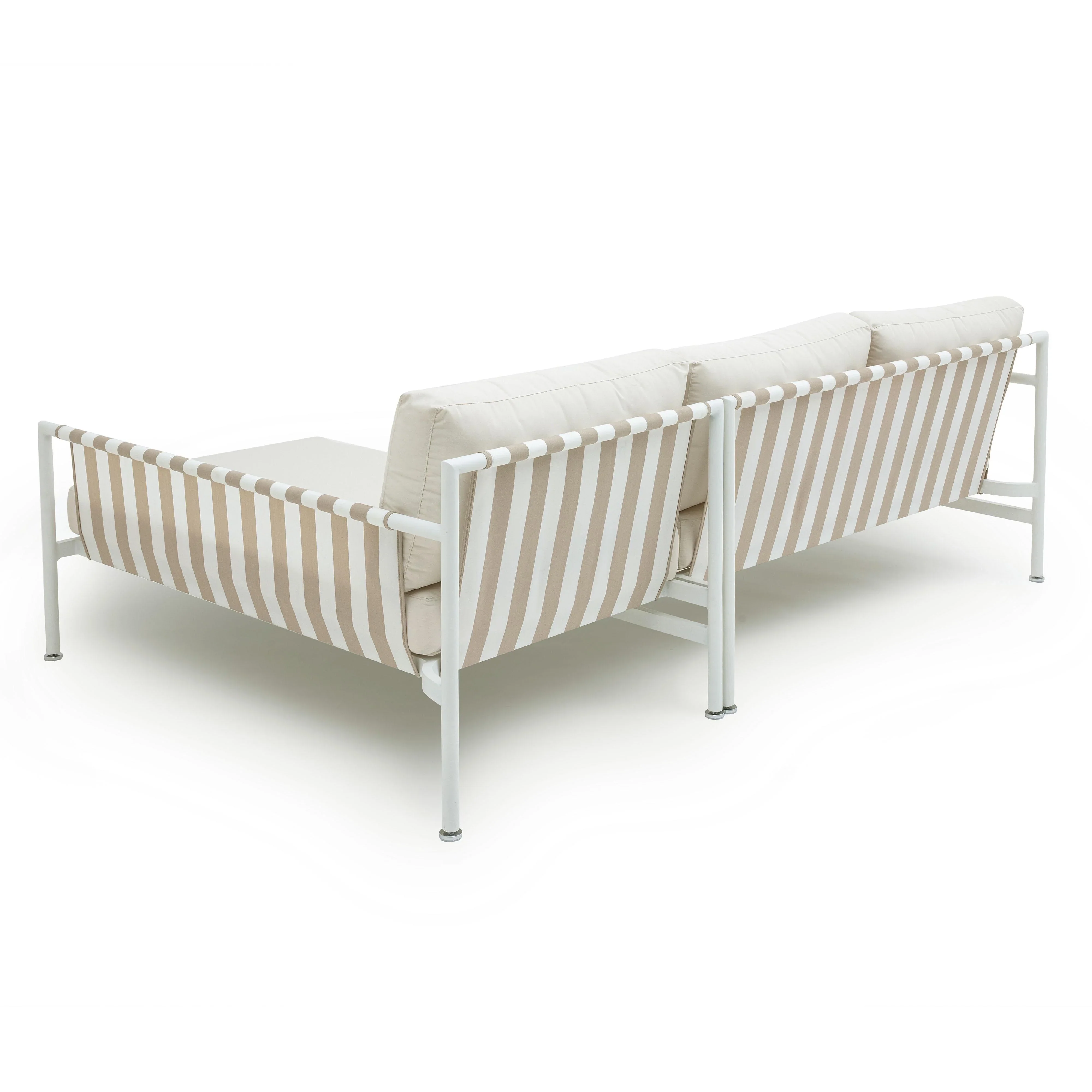 Dunes 2-Piece Cream Outdoor L-Shaped Sectional - Image 5
