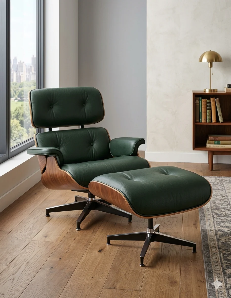 Eames Lounge Chair And Ottoman - Tall Version - Image 13