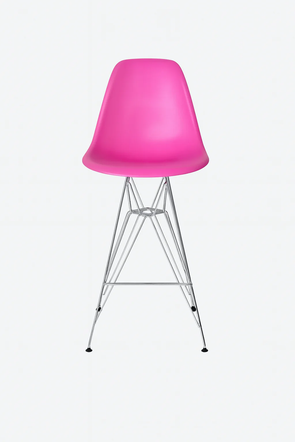 Eames Eiffel Molded Stool with Chrome Legs (27") - Image 11
