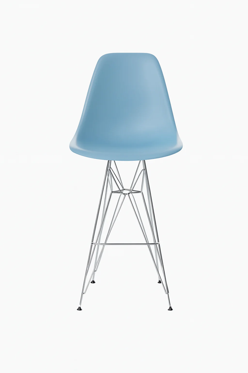 Eames Eiffel Molded Stool with Chrome Legs (27") - Image 15