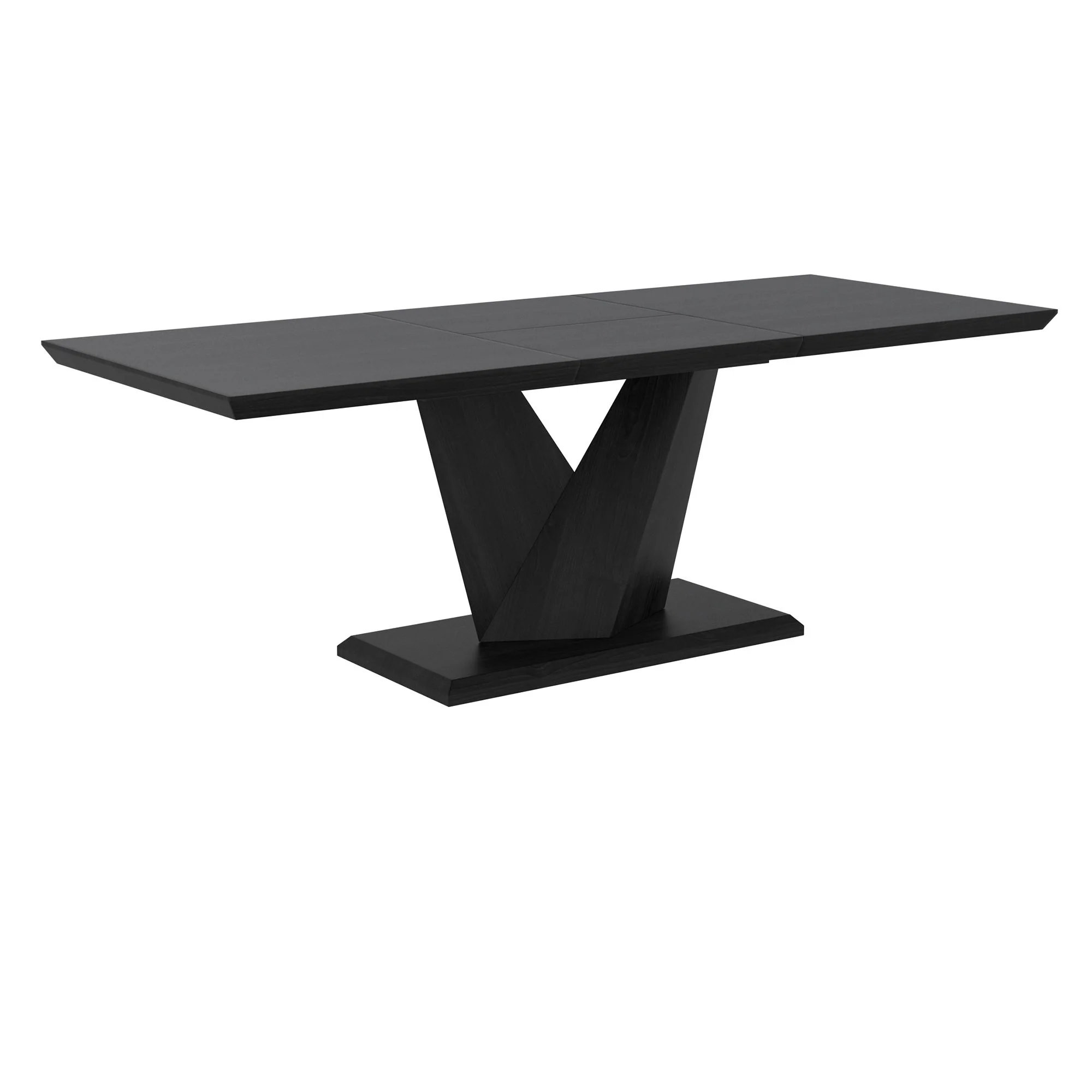 Eclipse/Antoine 7pc Dining Set in Black with Black Chair - Image 2