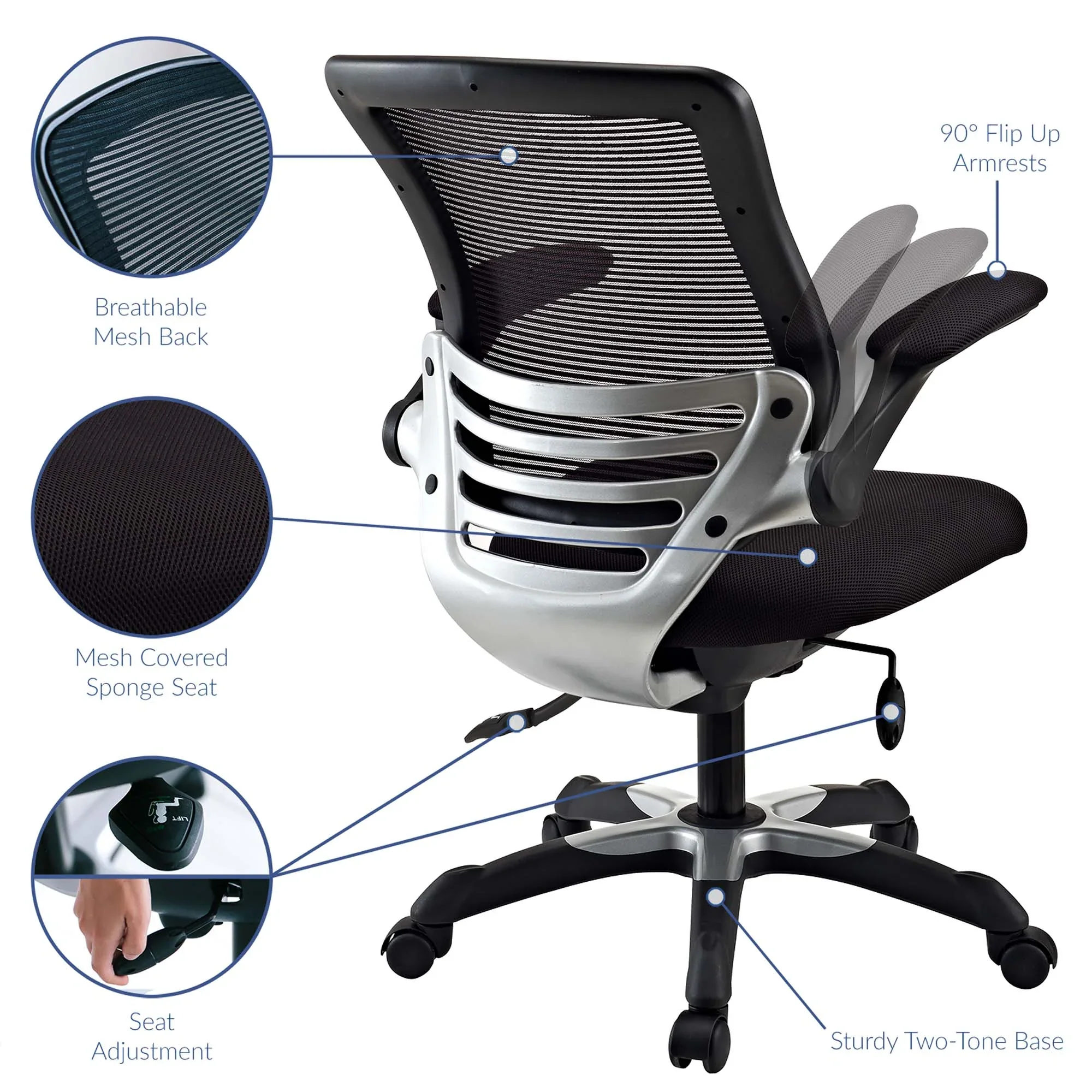 Edge Mesh Office Chair - Image 14