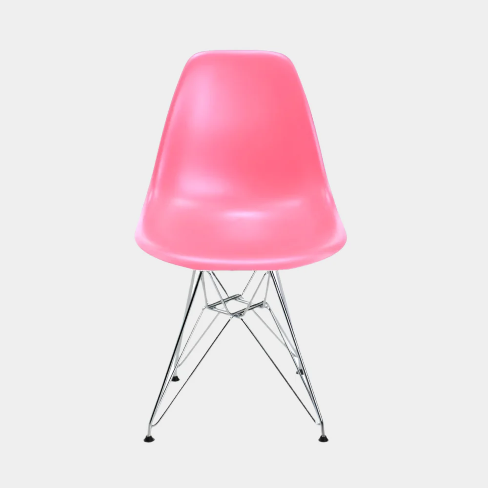 Eames Eiffel Molded Plastic Kids Chair - Chrome legs - Image 6