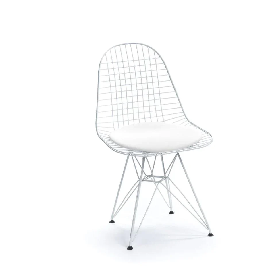Mesh Eiffel Dining Chair (Black/ White) - Image 8