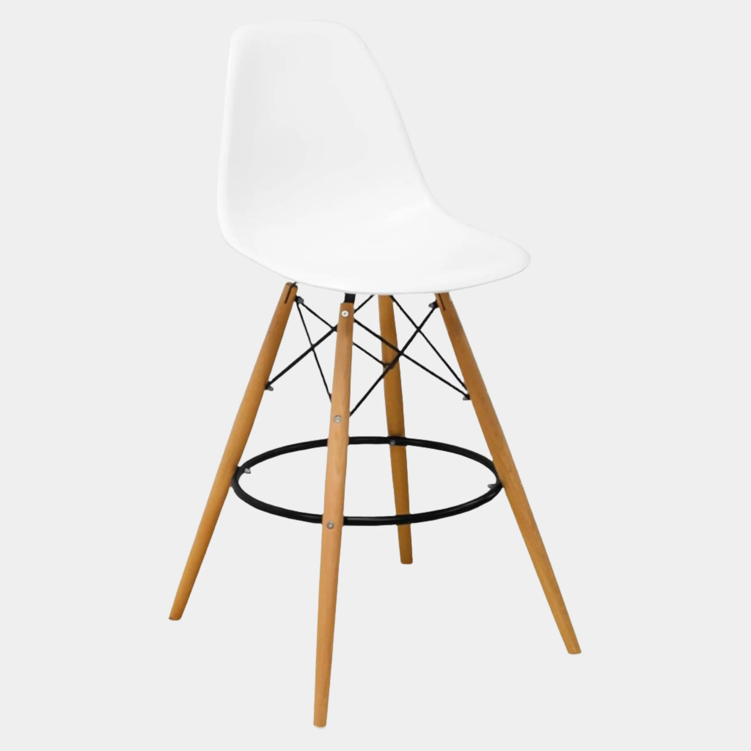 Eiffel Stool Natural Wood Legs (26") - Image 3