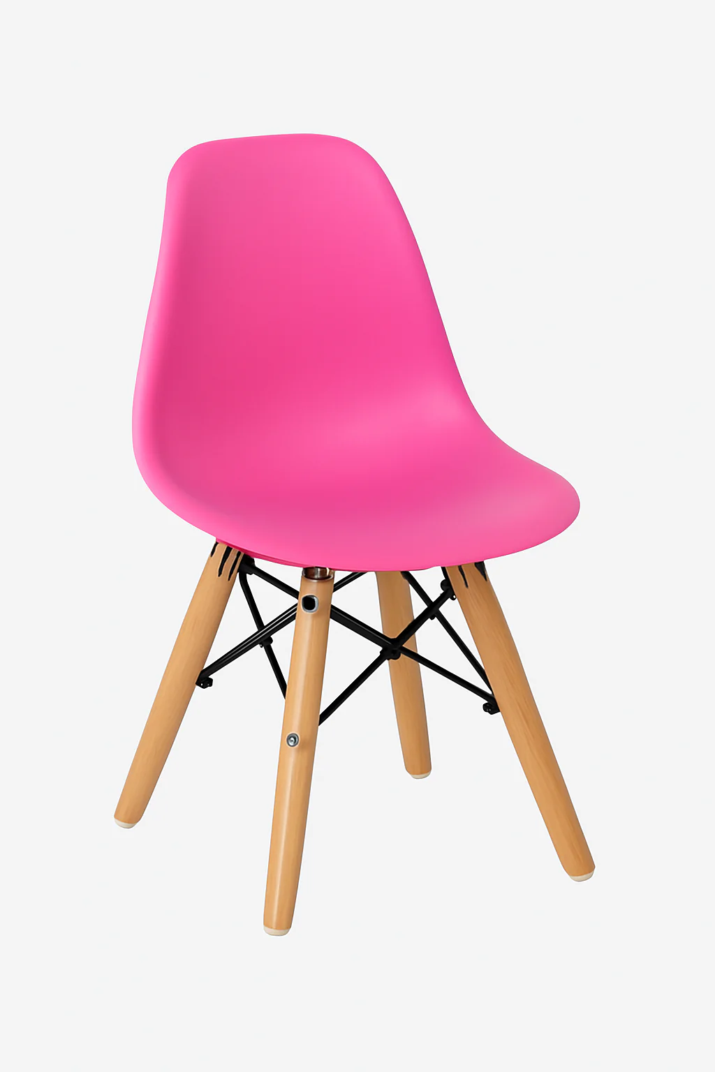 Eames Eiffel Molded Plastic Kids Chair - Wooden Legs - Image 13