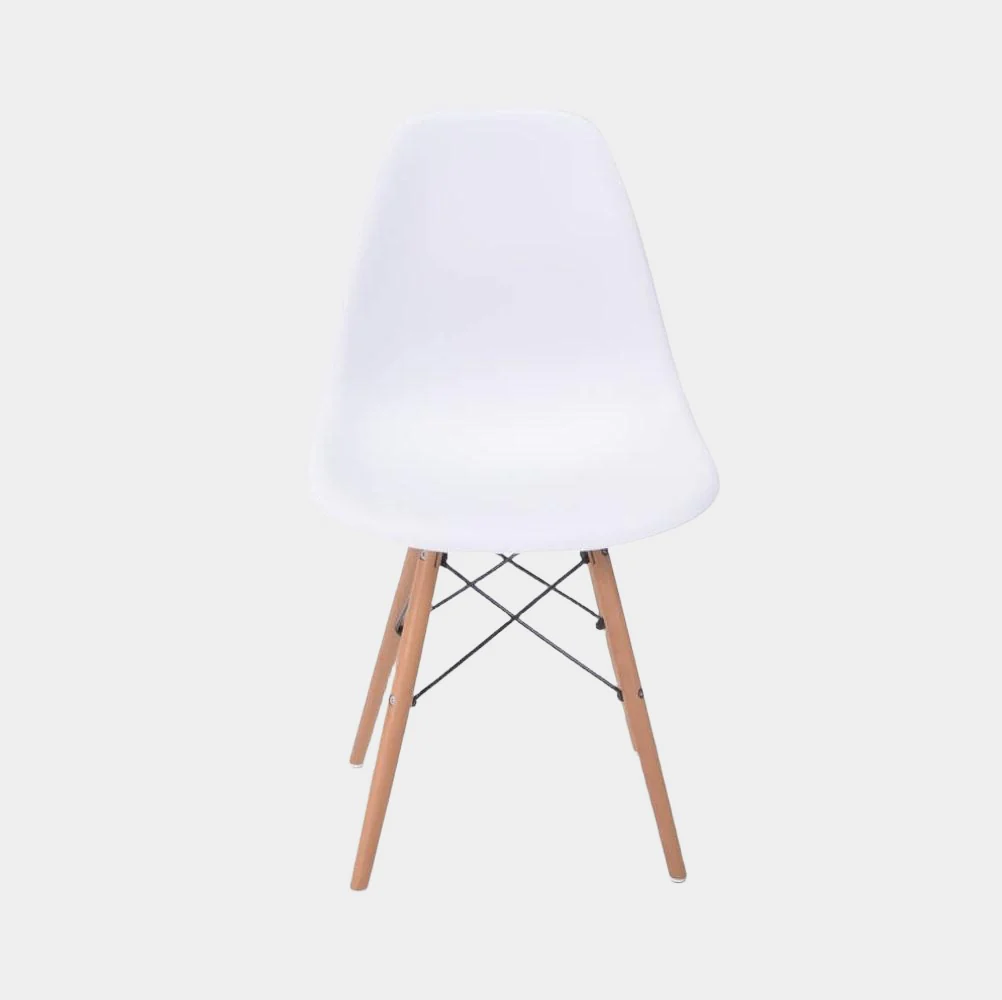 Eames Eiffel Molded Plastic Kids Chair - Wooden Legs - Image 3