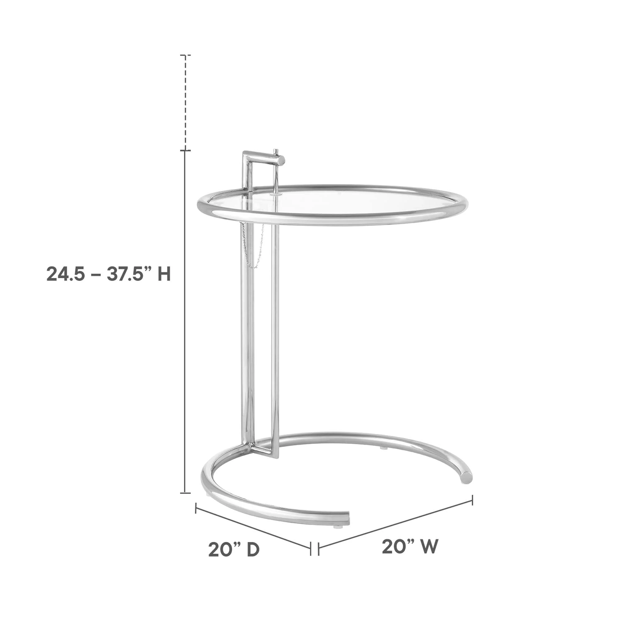 Eileen Gray Metal Side Table - Image 10
